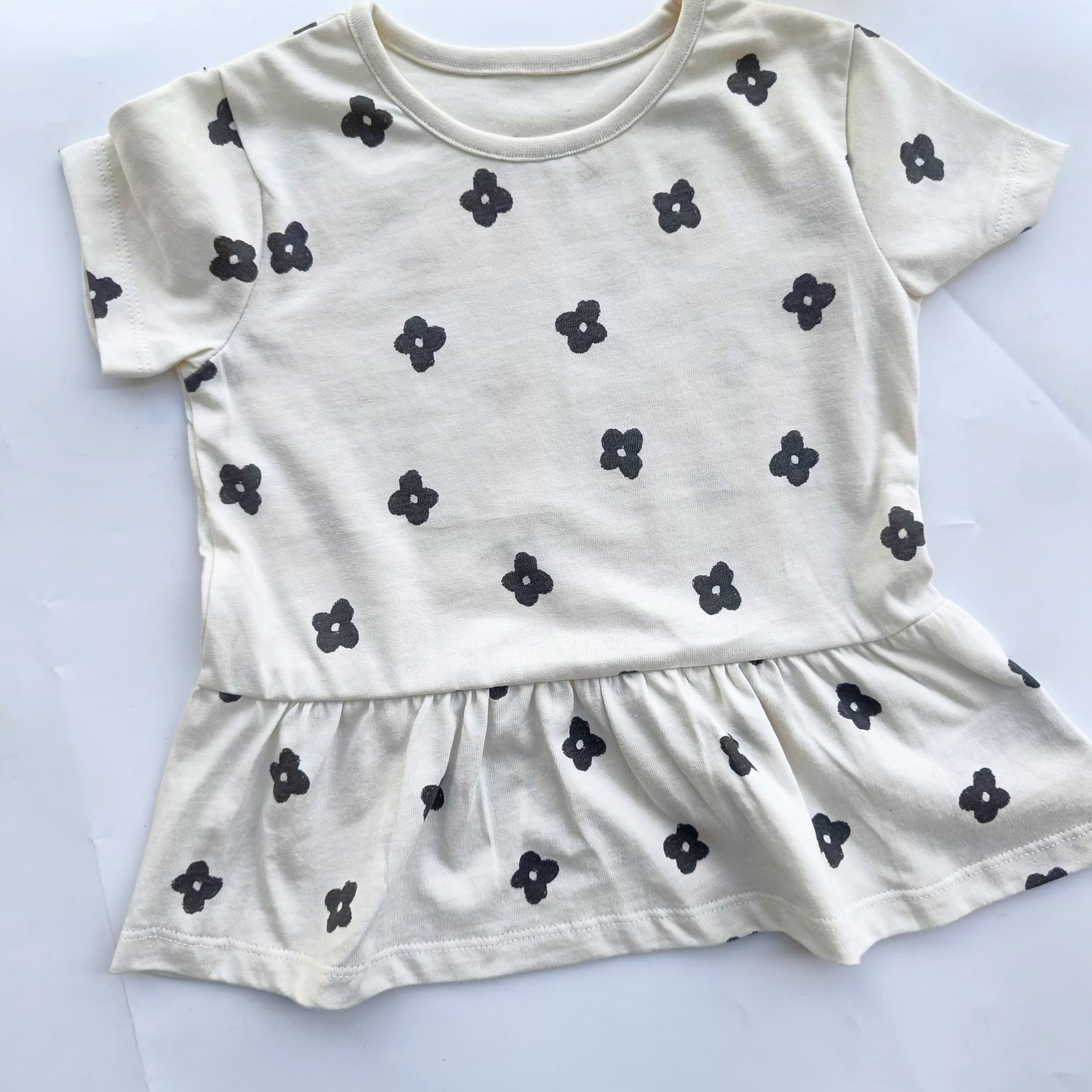 George cherry floral peplum top