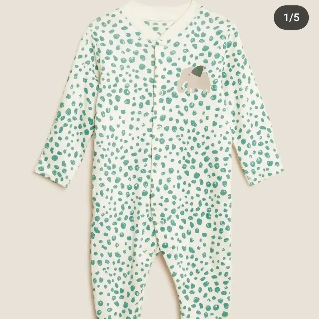 M&S footed sleepsuit