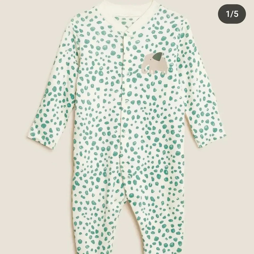 M&S footed sleepsuit