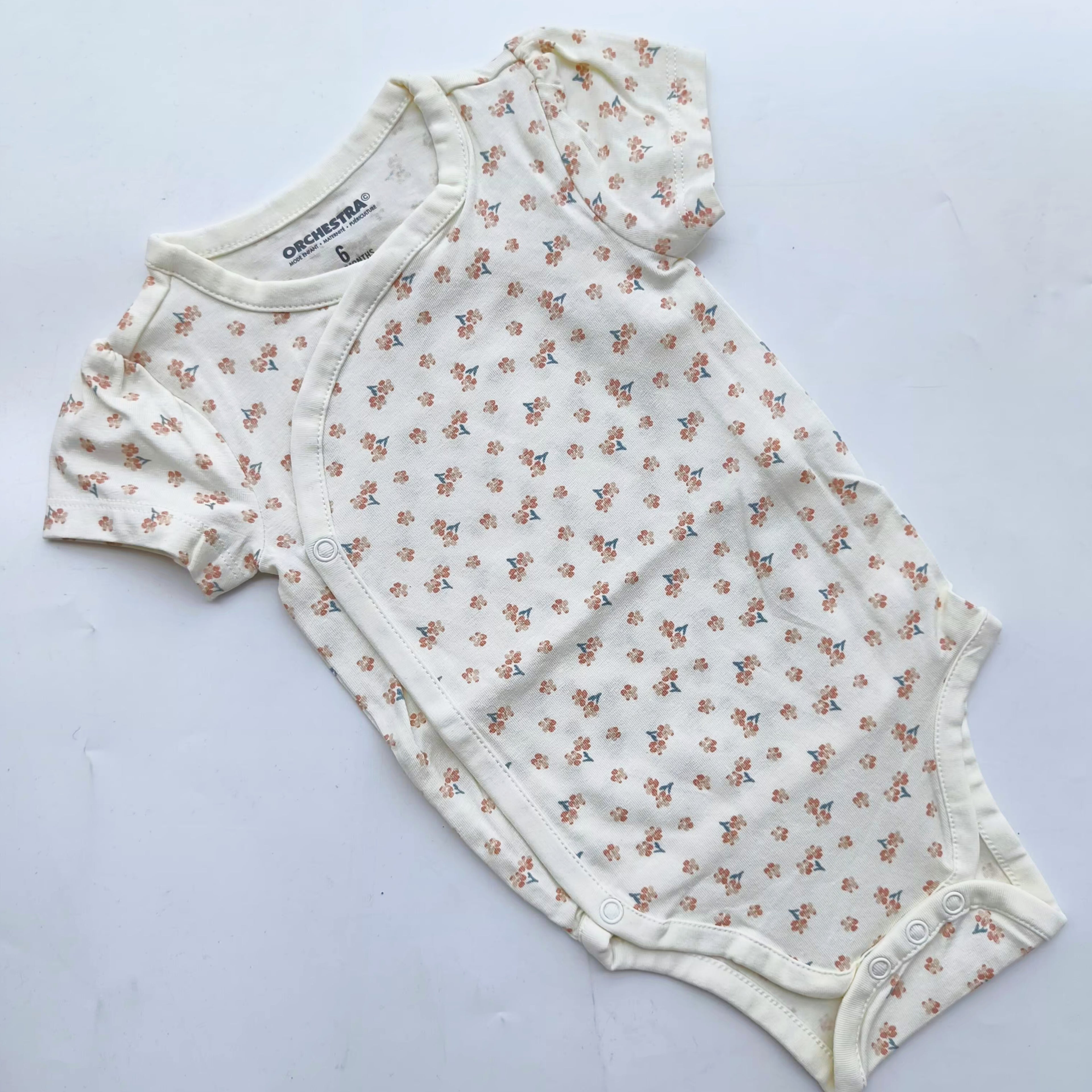 Short sleeve kimono onesies 3-6m