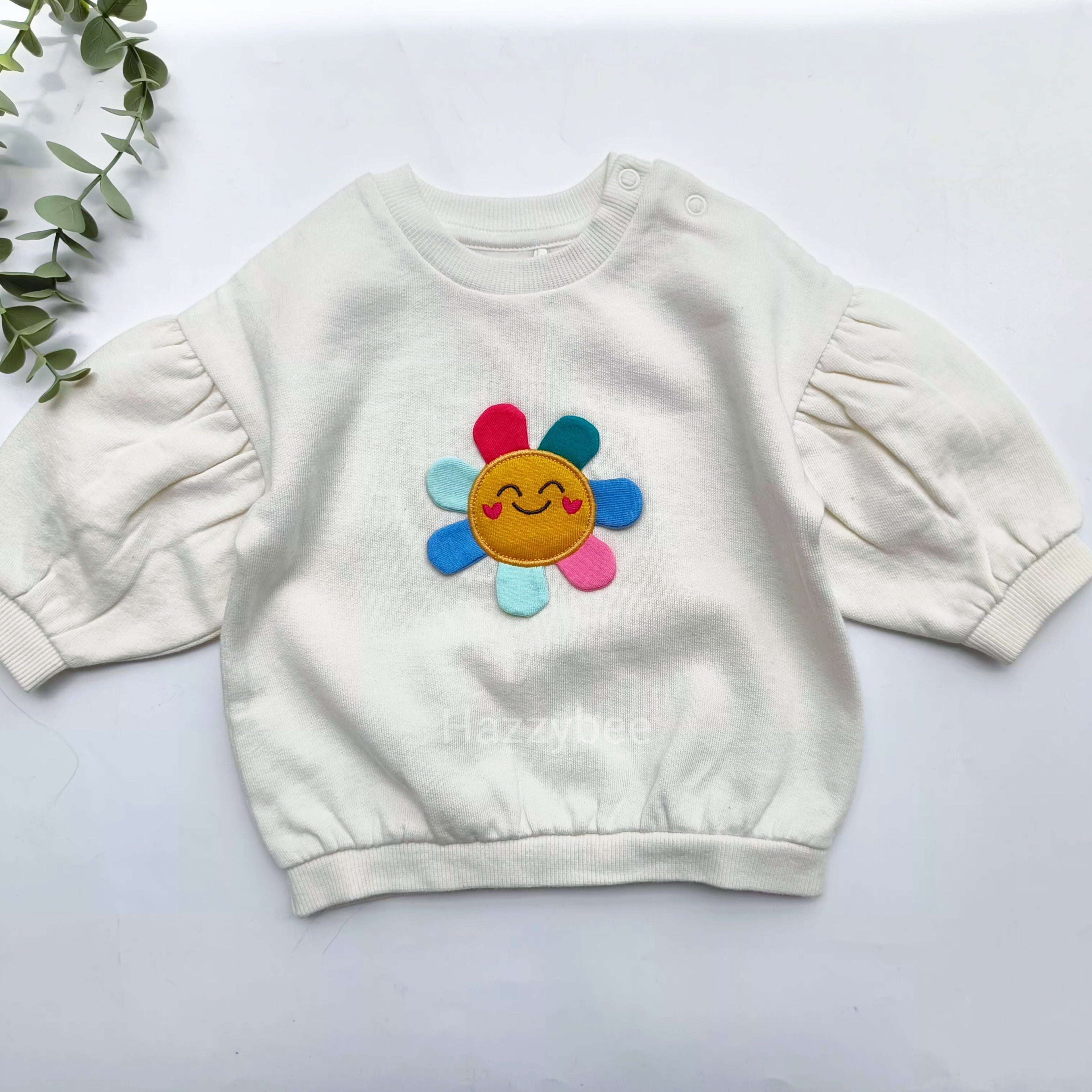 George sweatshirt with fleece- flower