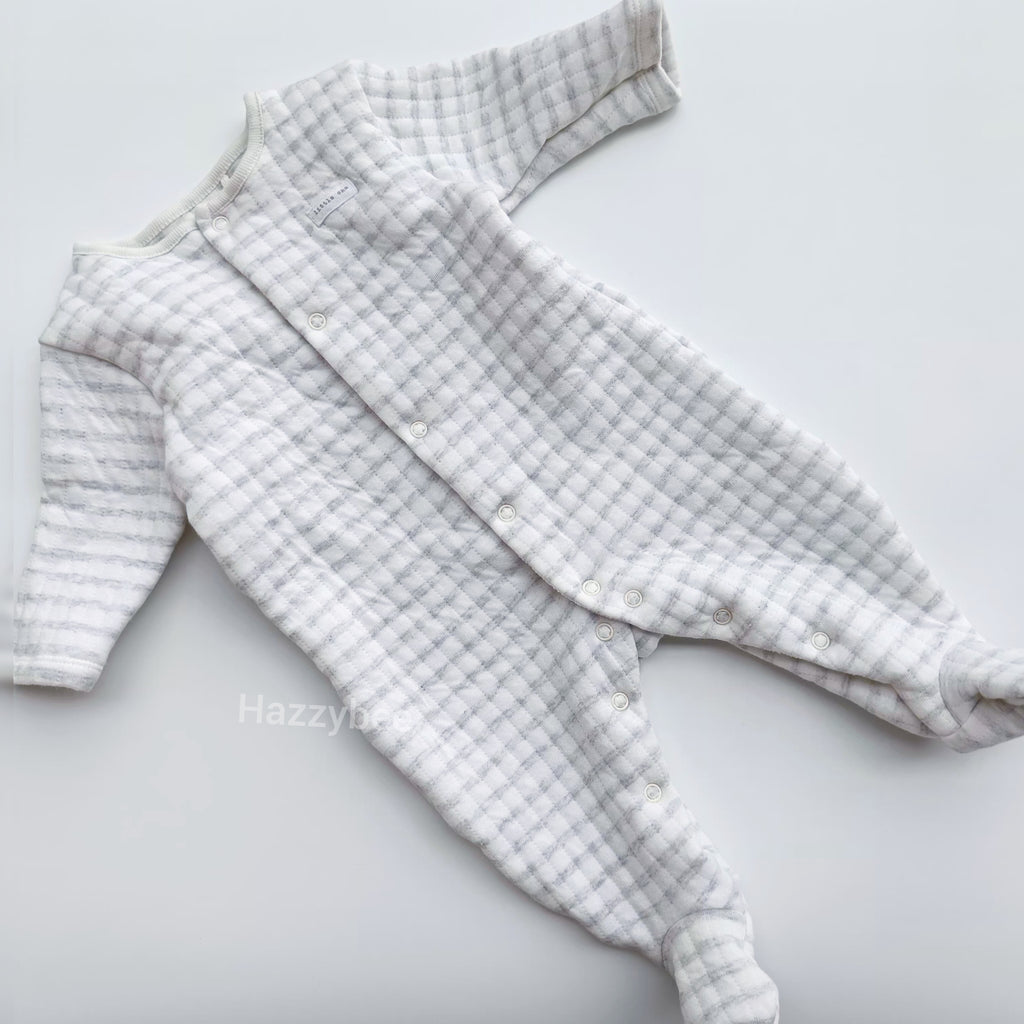 Baby quilted sleepsuit