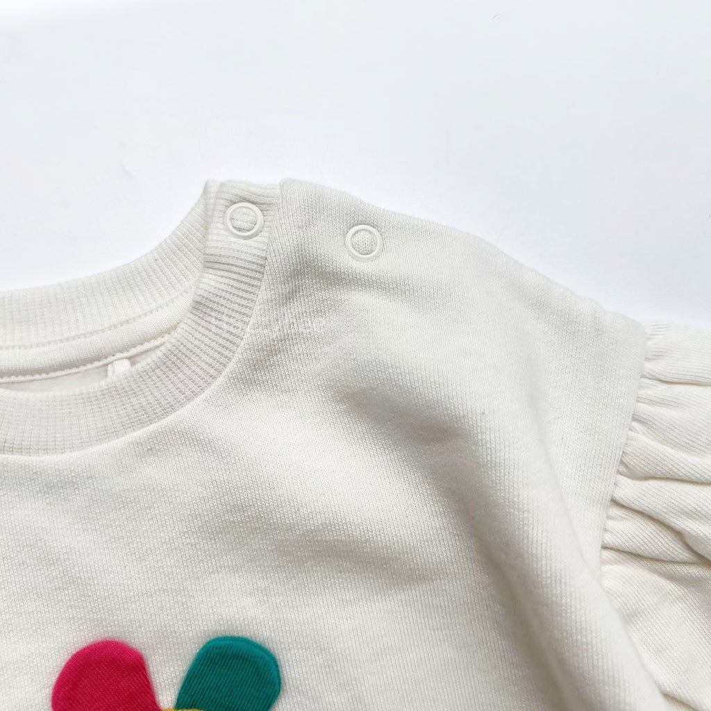 George sweatshirt with fleece- flower