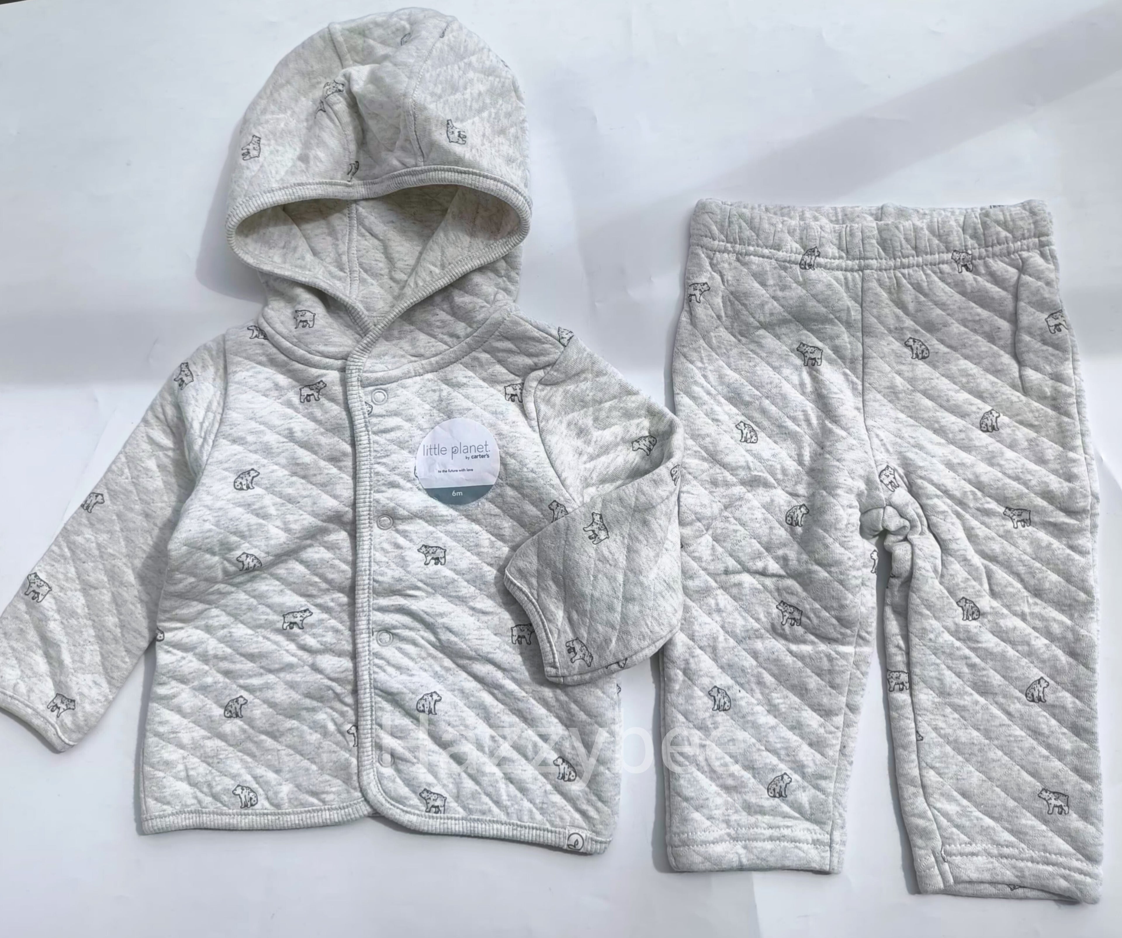 Carters organic cardigan and pant set