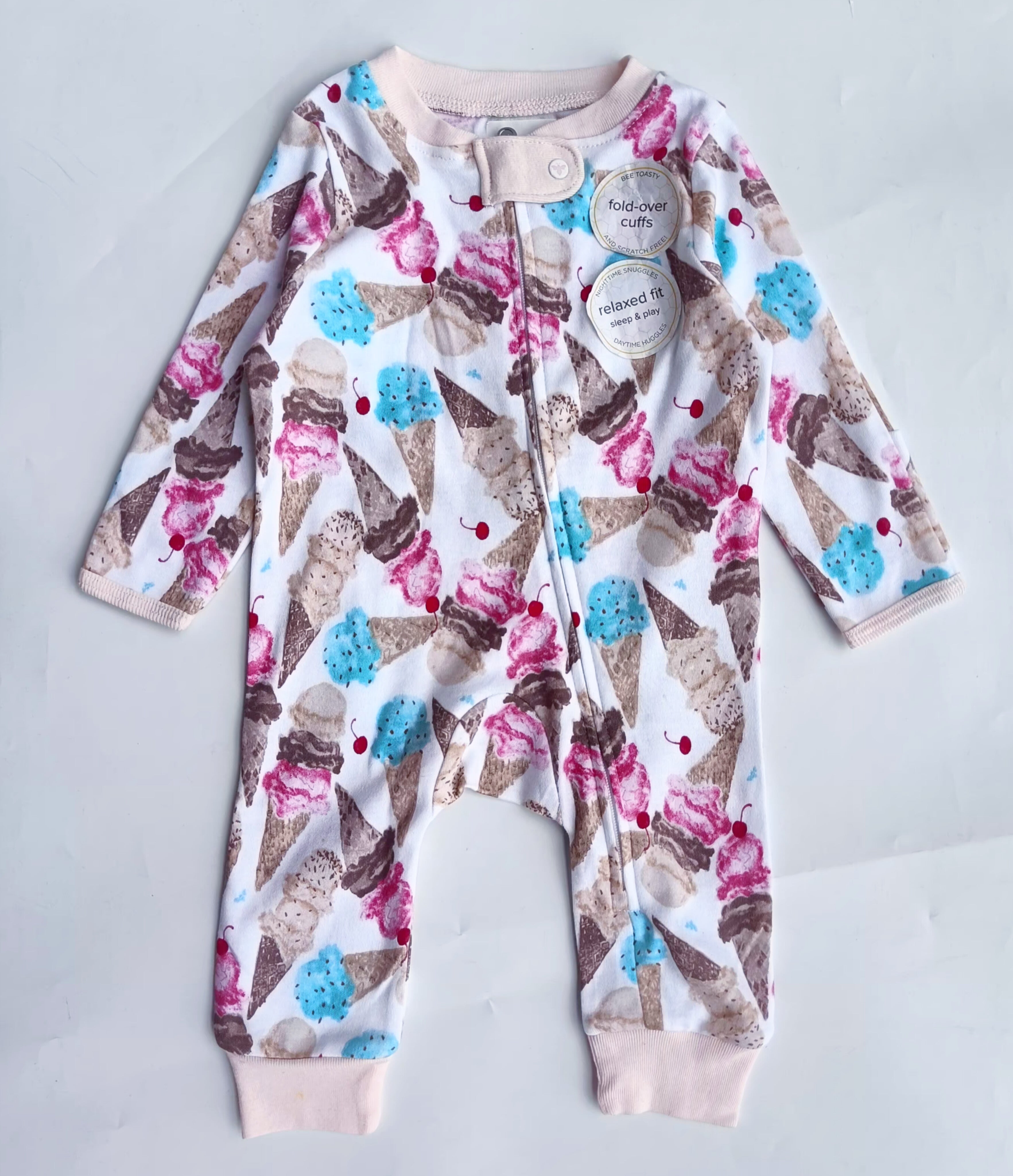 Burt's bee footless zipper sleepsuit