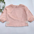 George pink velour top
