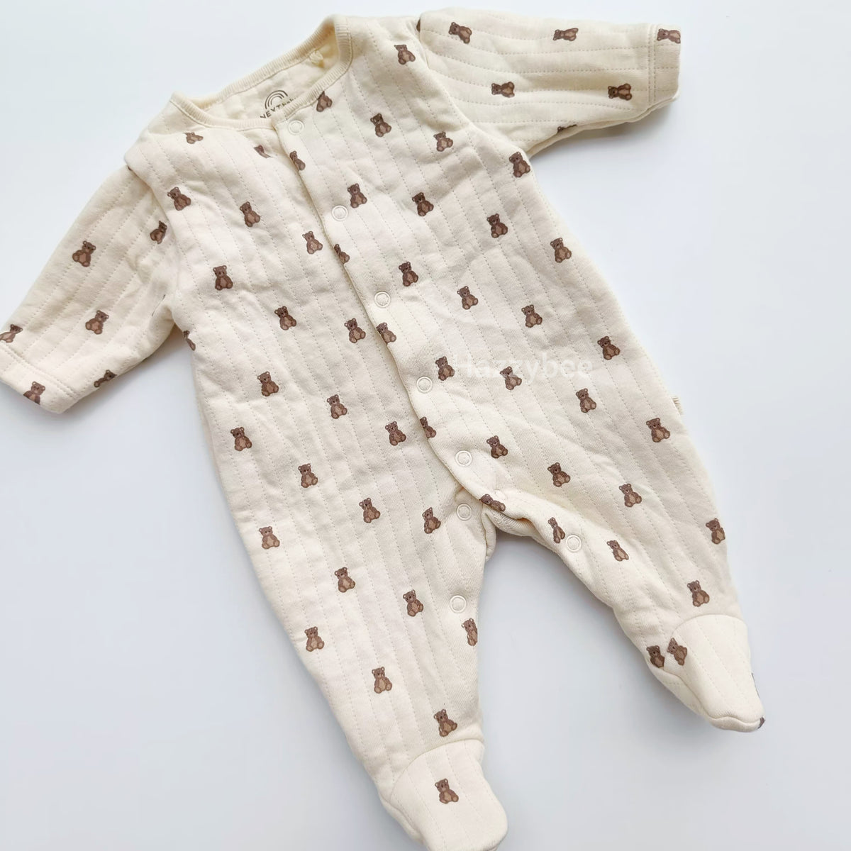 Baby quilted sleepsuit