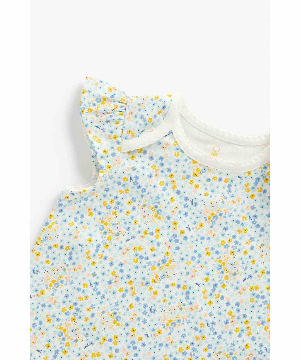 Mothercare Girls 100% Cotton Short Sleeves Pyjamas Set - Pack of 2