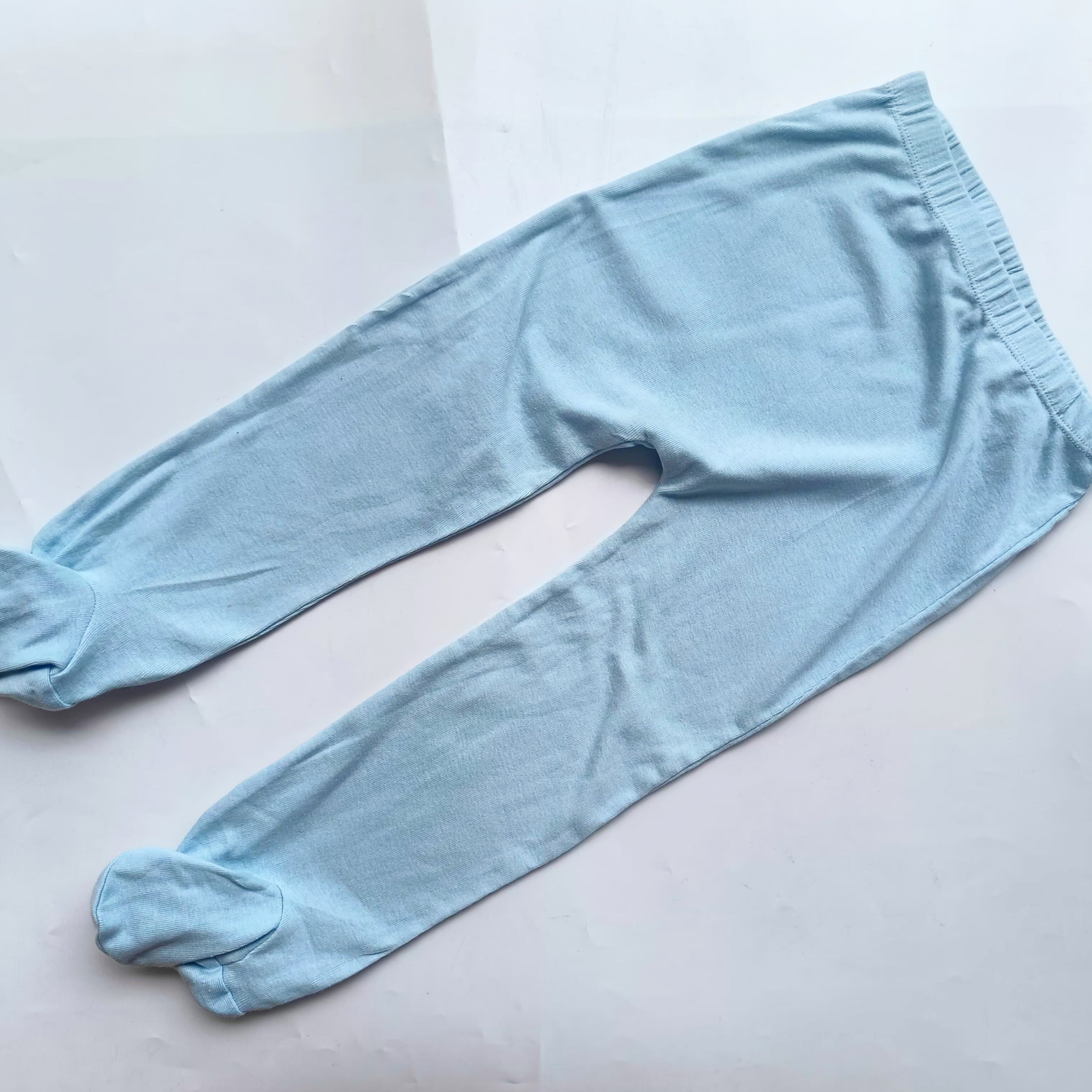 Footed pants skyblue