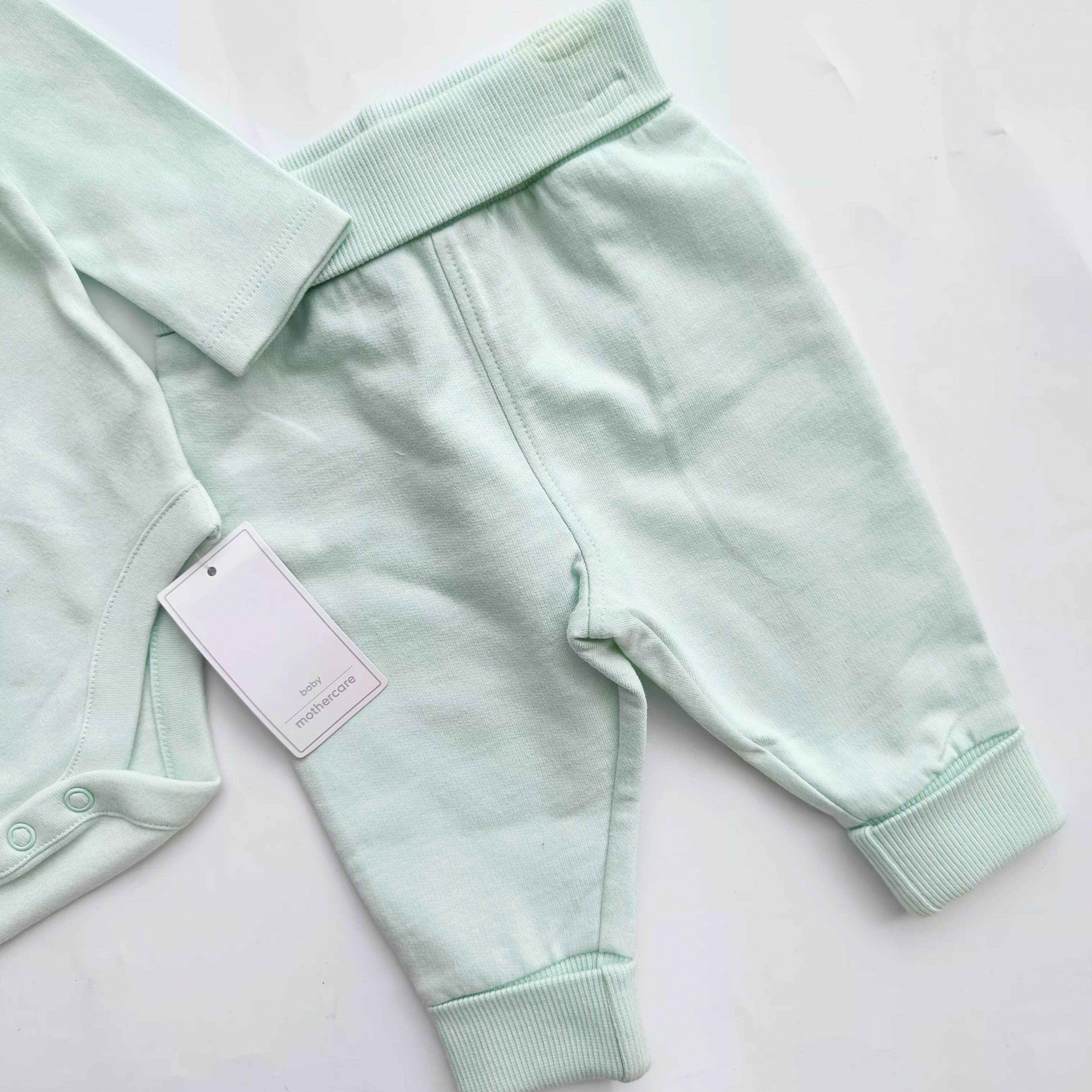 Mothercare romper pant set green