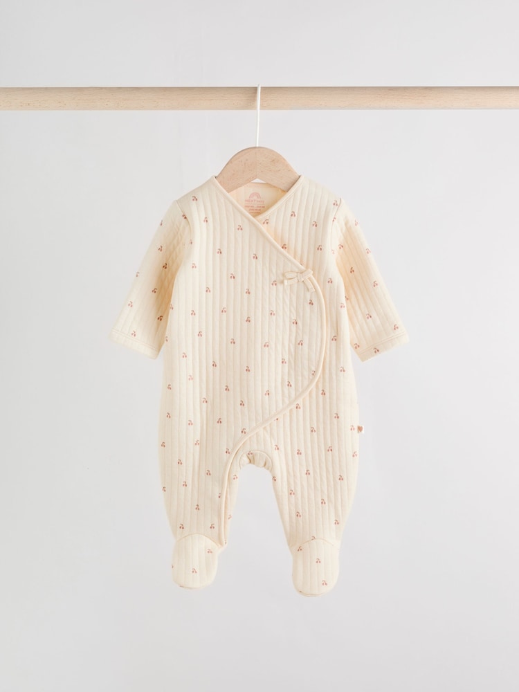 Baby quilted sleepsuit