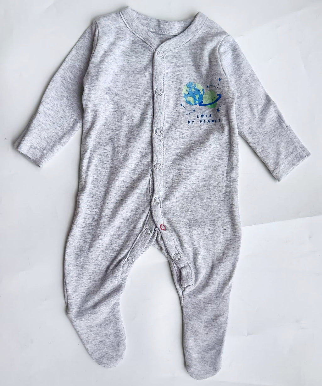Mothercare footed sleepsuit