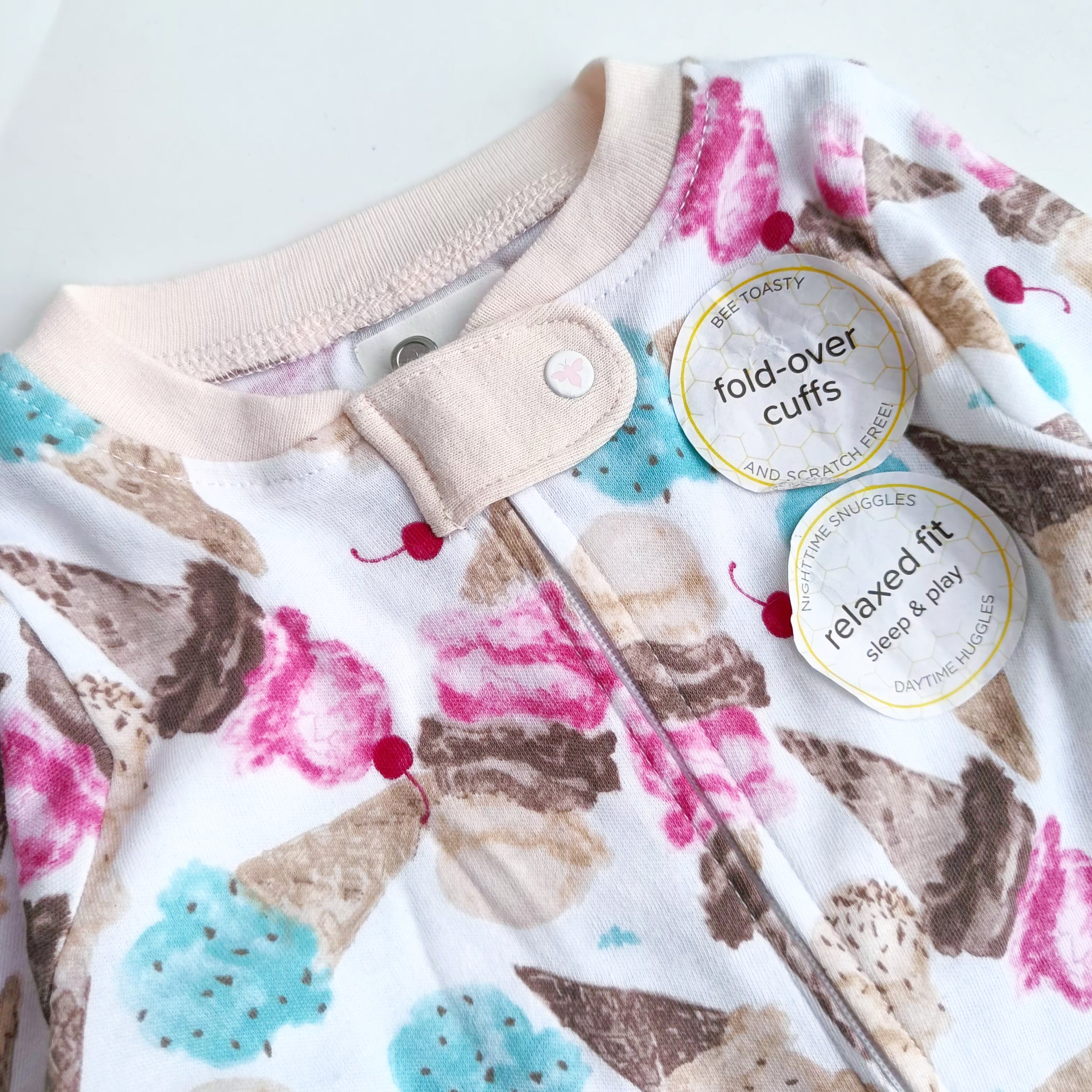 Burt's bee footless zipper sleepsuit