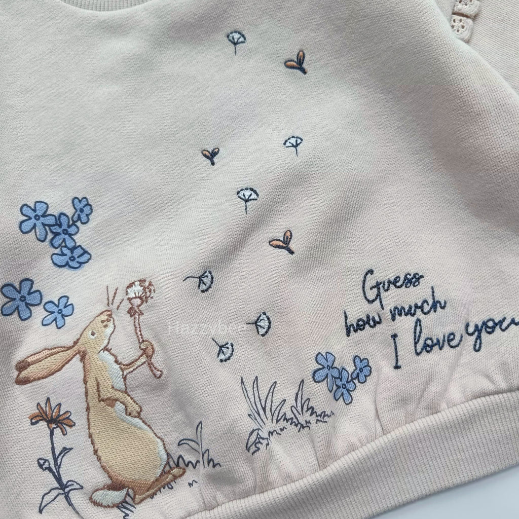 George sweatshirt with fleece-guess how much I love you