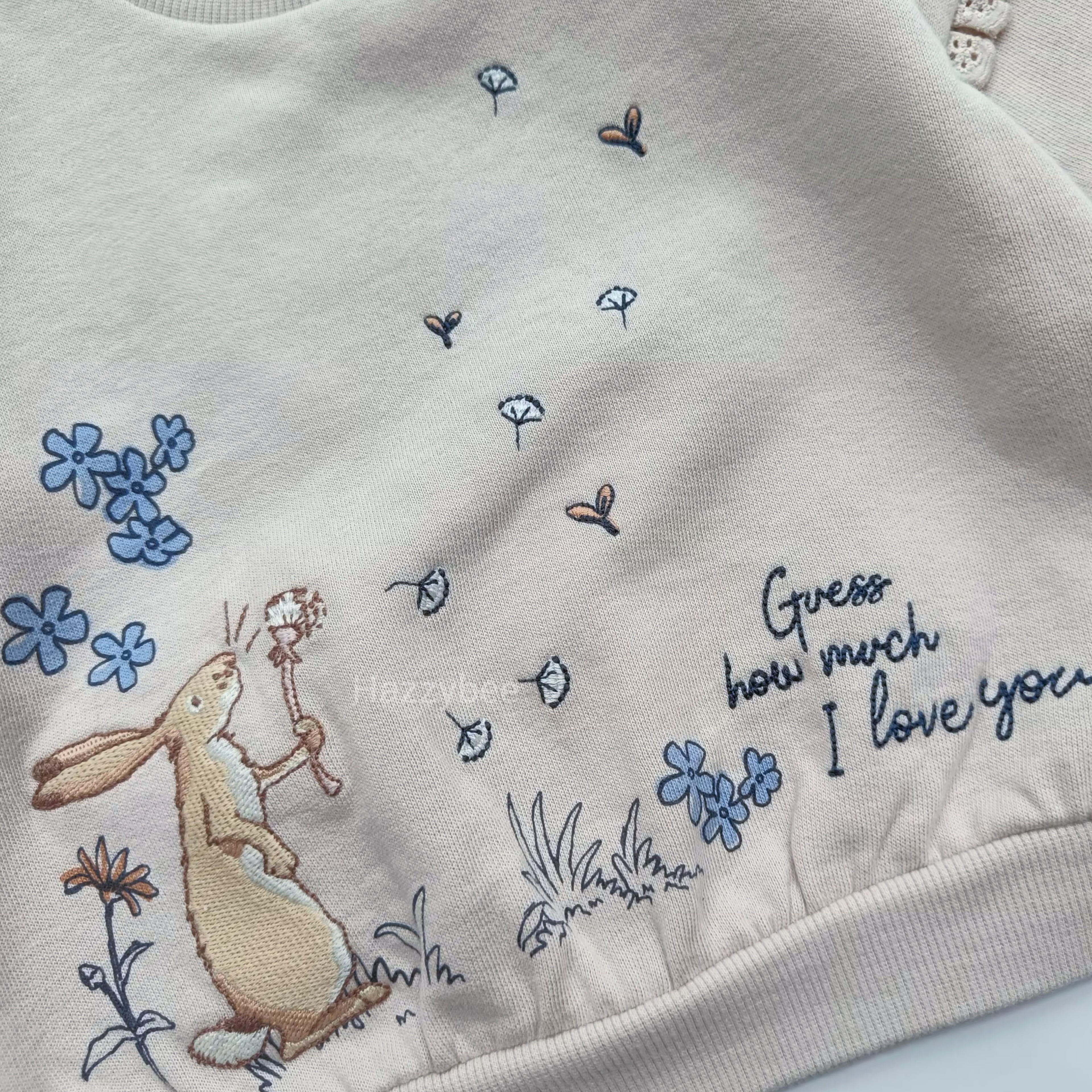 George sweatshirt with fleece-guess how much I love you