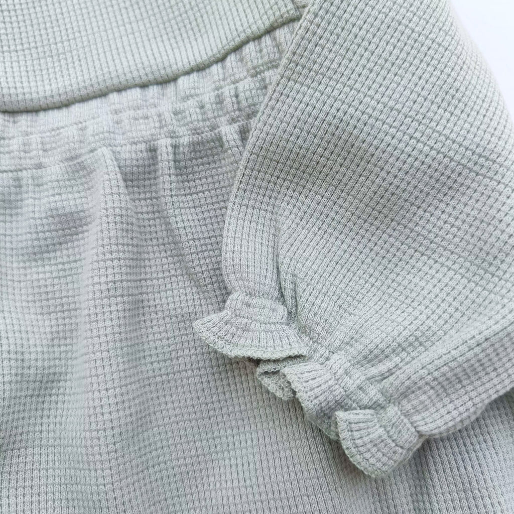 NEXT Waffle green bodysuit