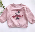 George sweatshirt with fleece-pink minnie