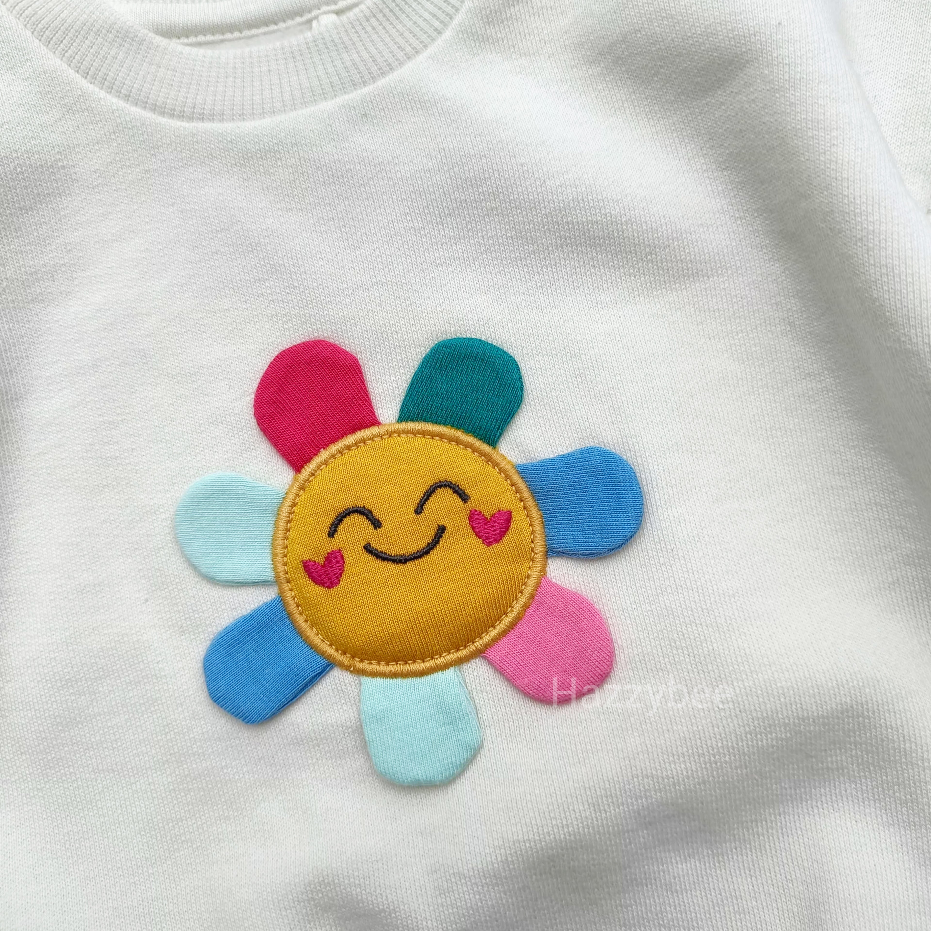 George sweatshirt with fleece- flower