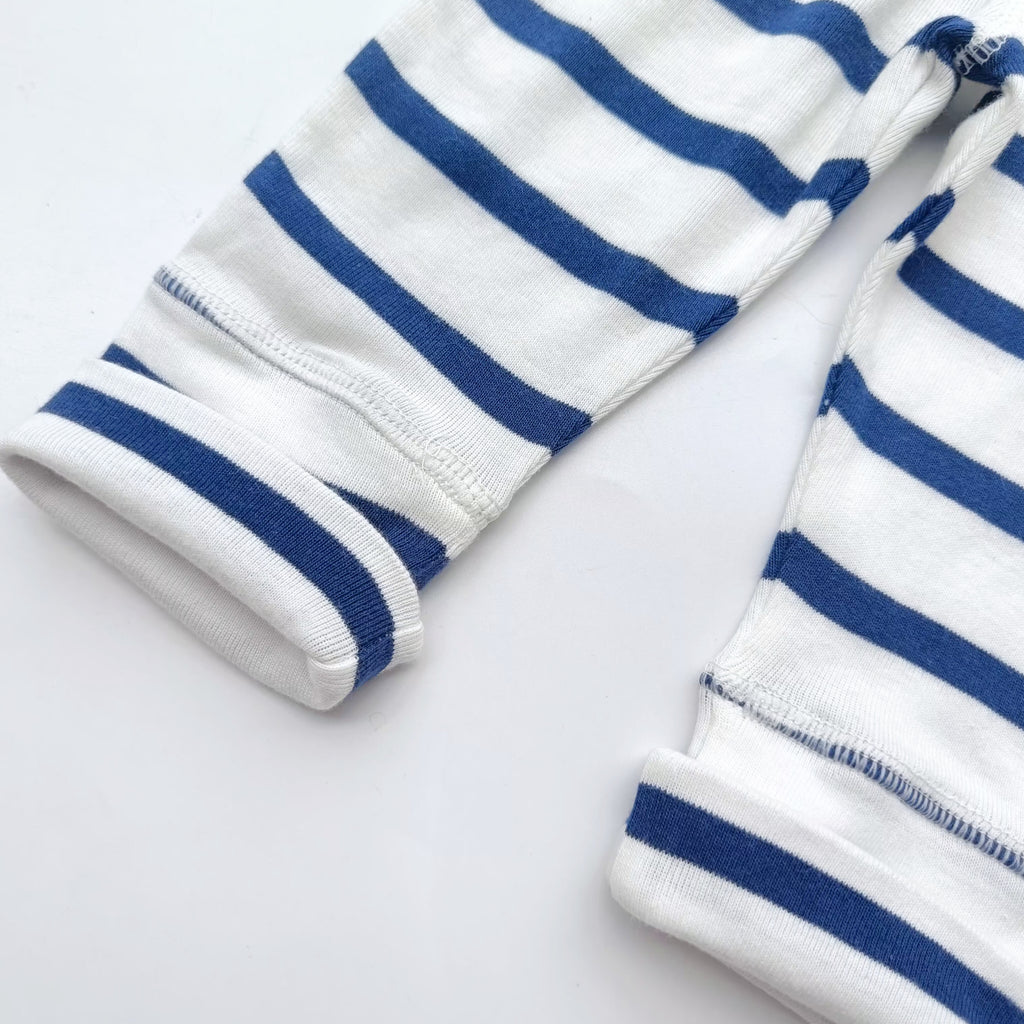 M&S ribbed foldover cuff white