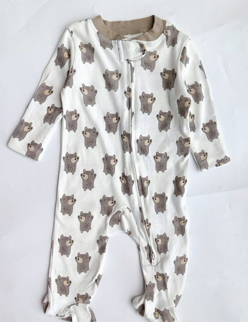 Smallstory footed zipper sleepsuit