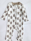 Smallstory footed zipper sleepsuit