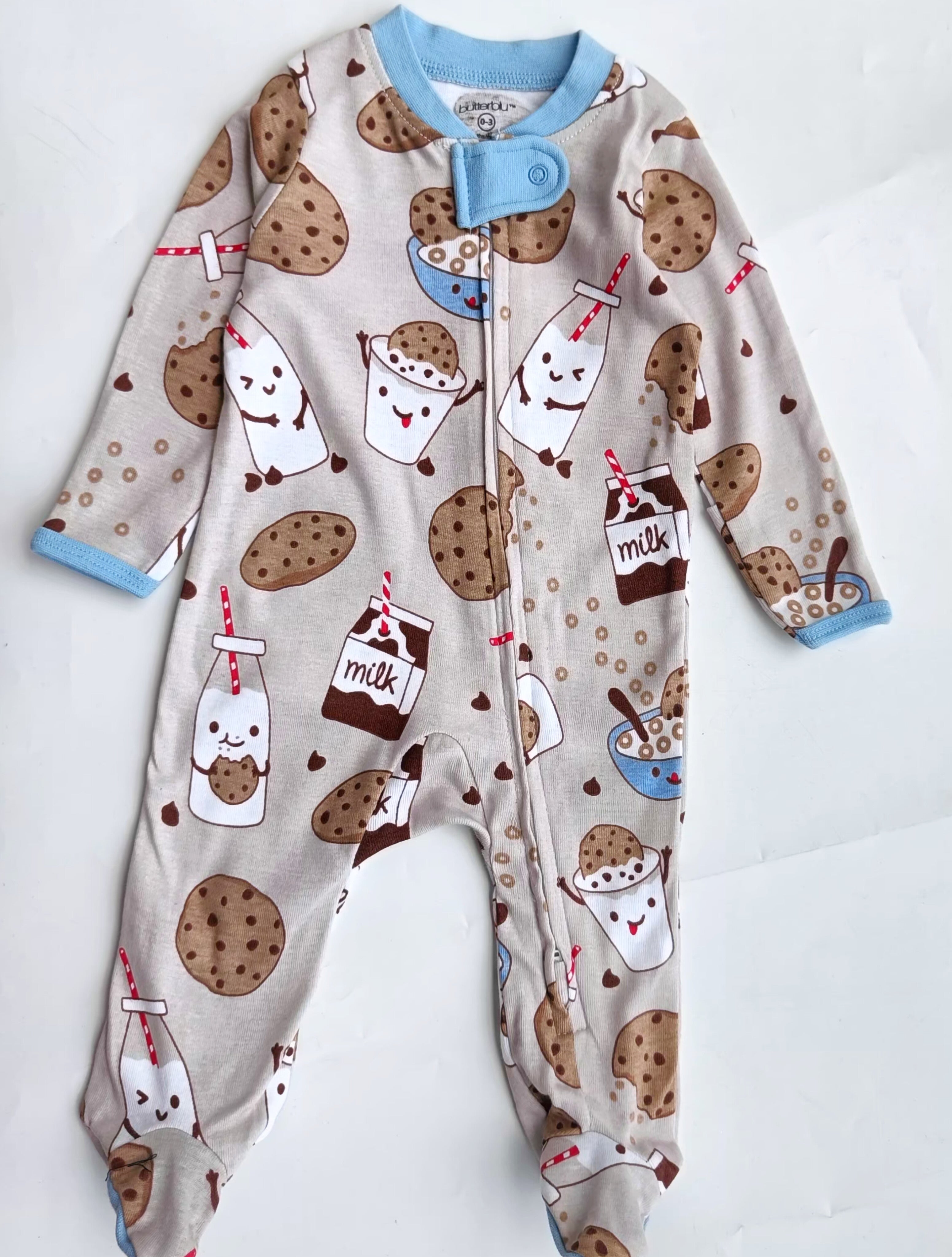 Butterblu footed zipper sleepsuit