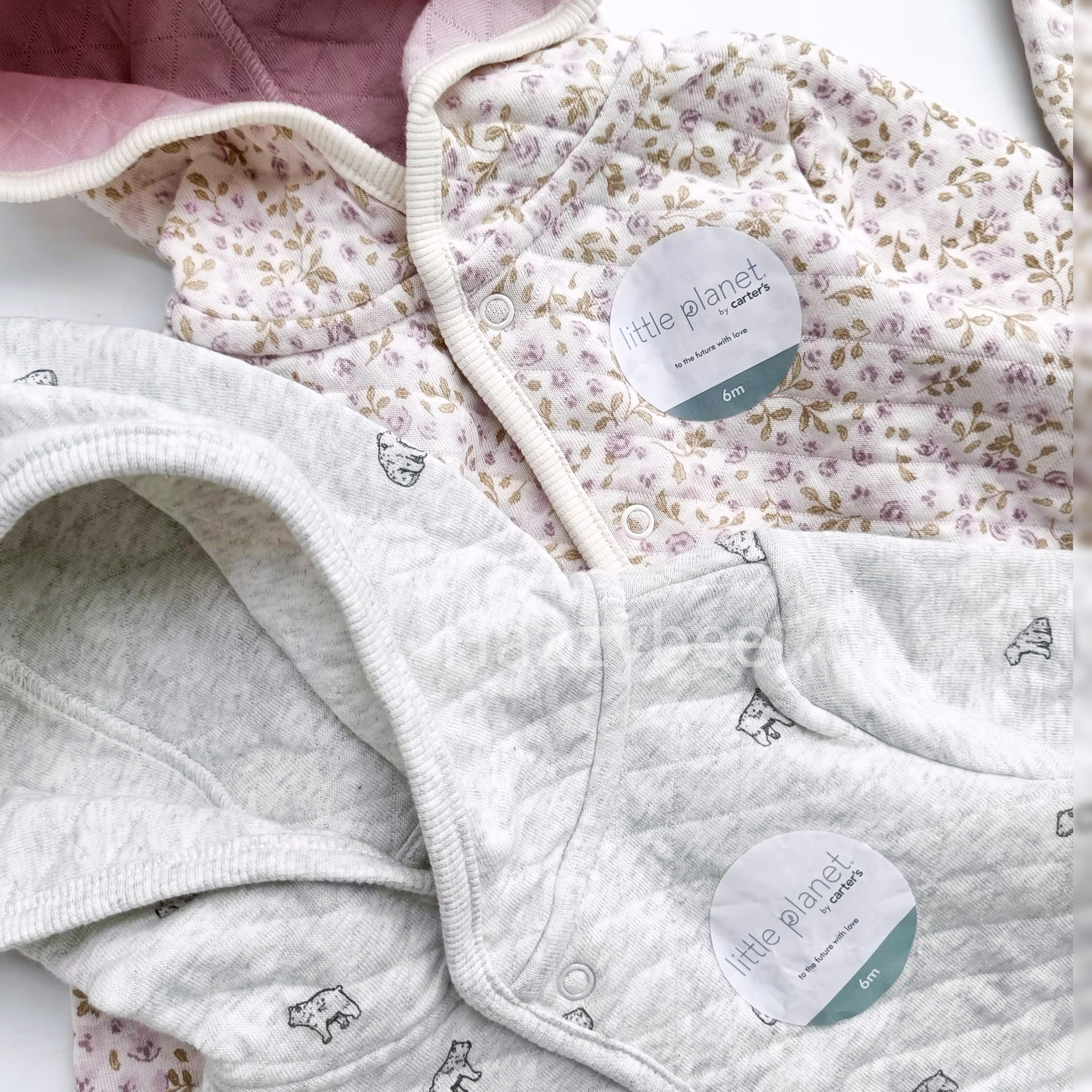 Carters organic cardigan and pant set
