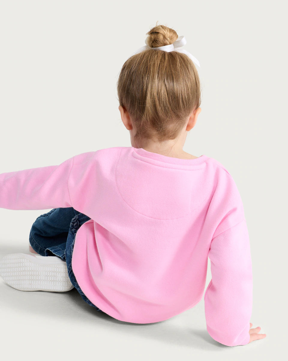 F&F Girls fleece Love Sequin Sweatshirt