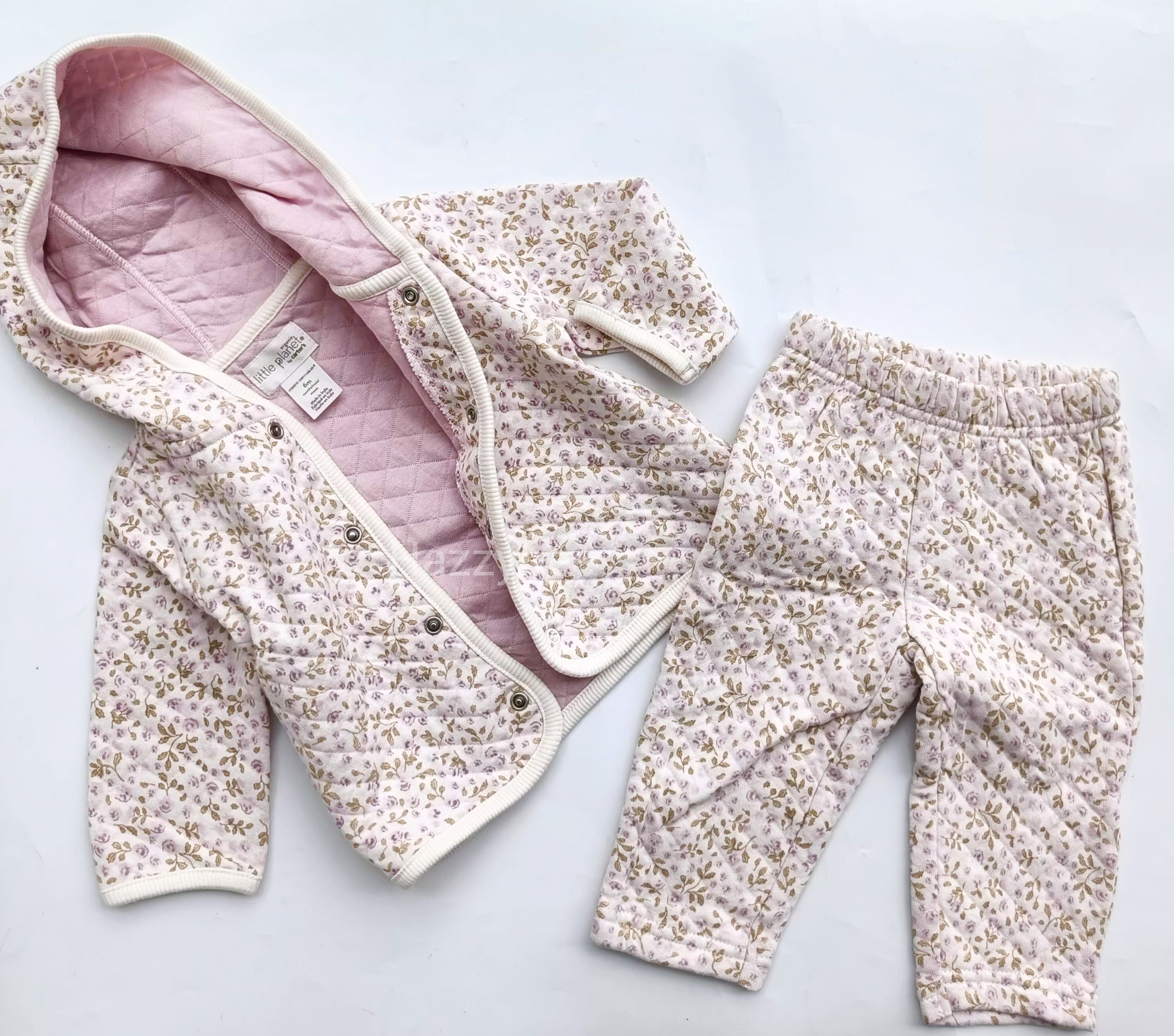 Carters organic cardigan and pant set