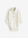 Next white textured bodysuit