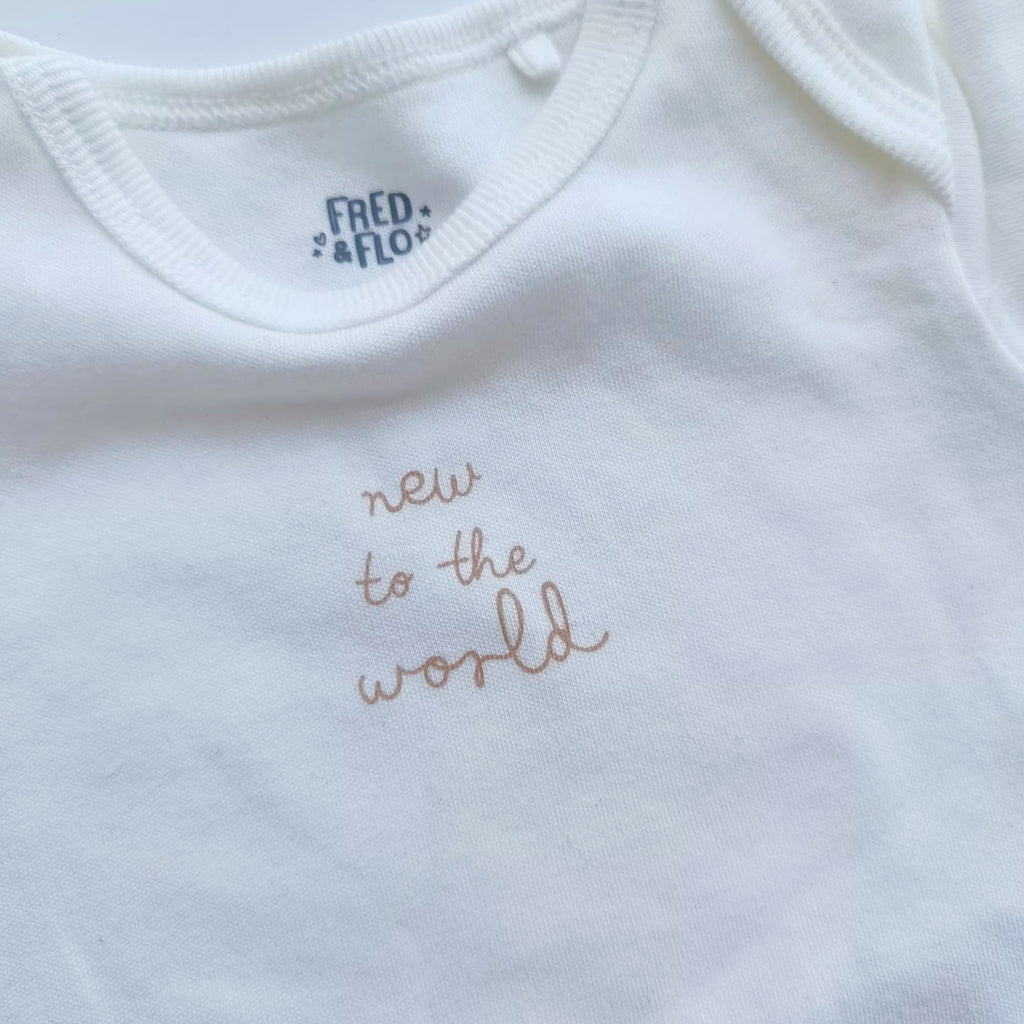 Fredflo new to the world onesies