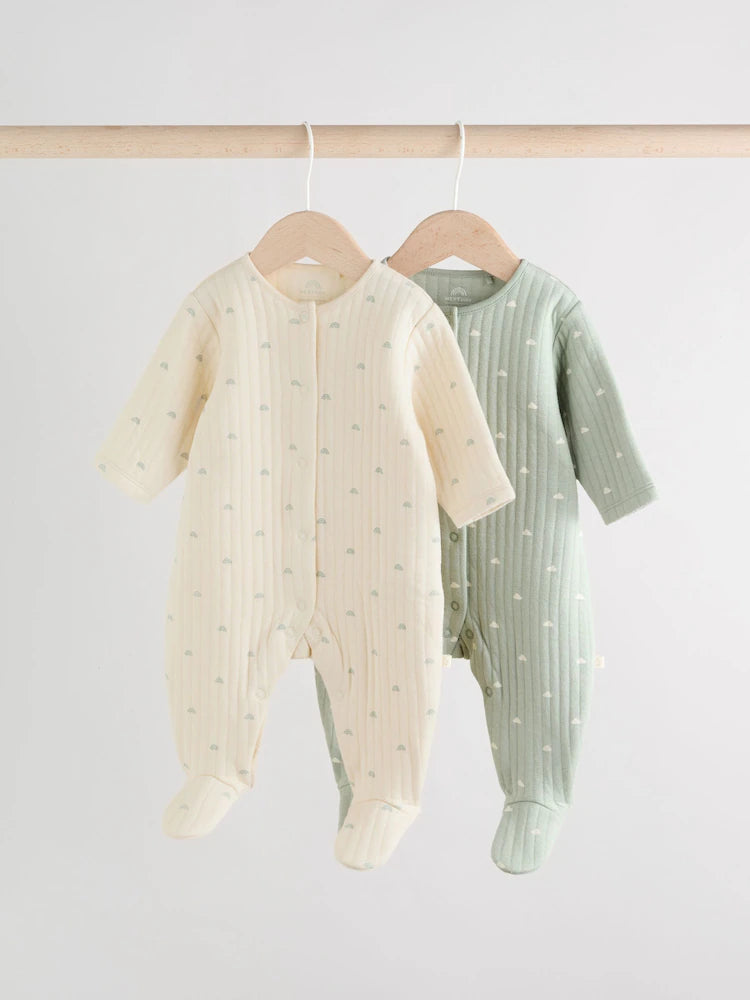 Baby quilted sleepsuit