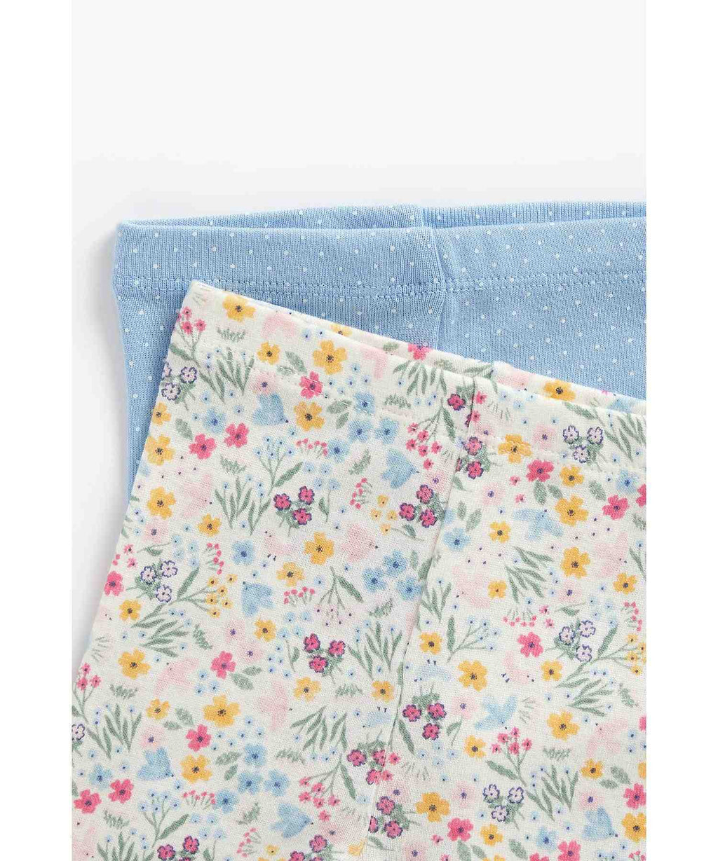 Mothercare pack of 2 payjama floral pinkset