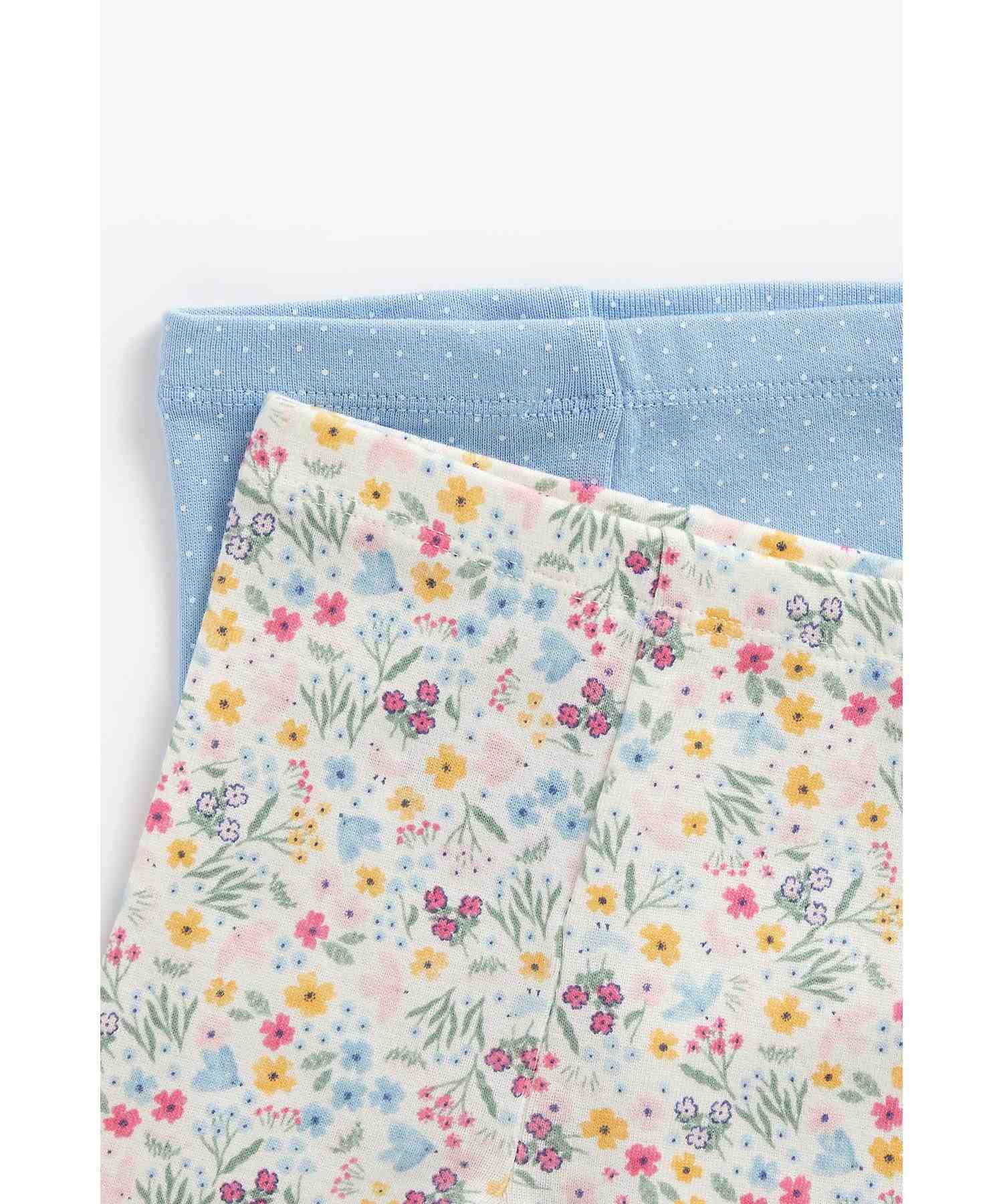 Mothercare pack of 2 payjama floral pinkset