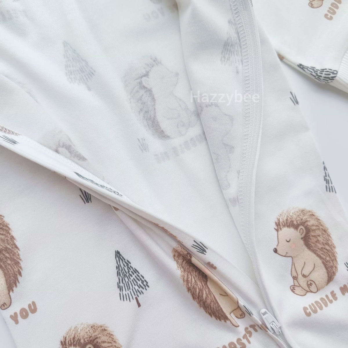 Hedgehog 2-wayzipper sleepsuit