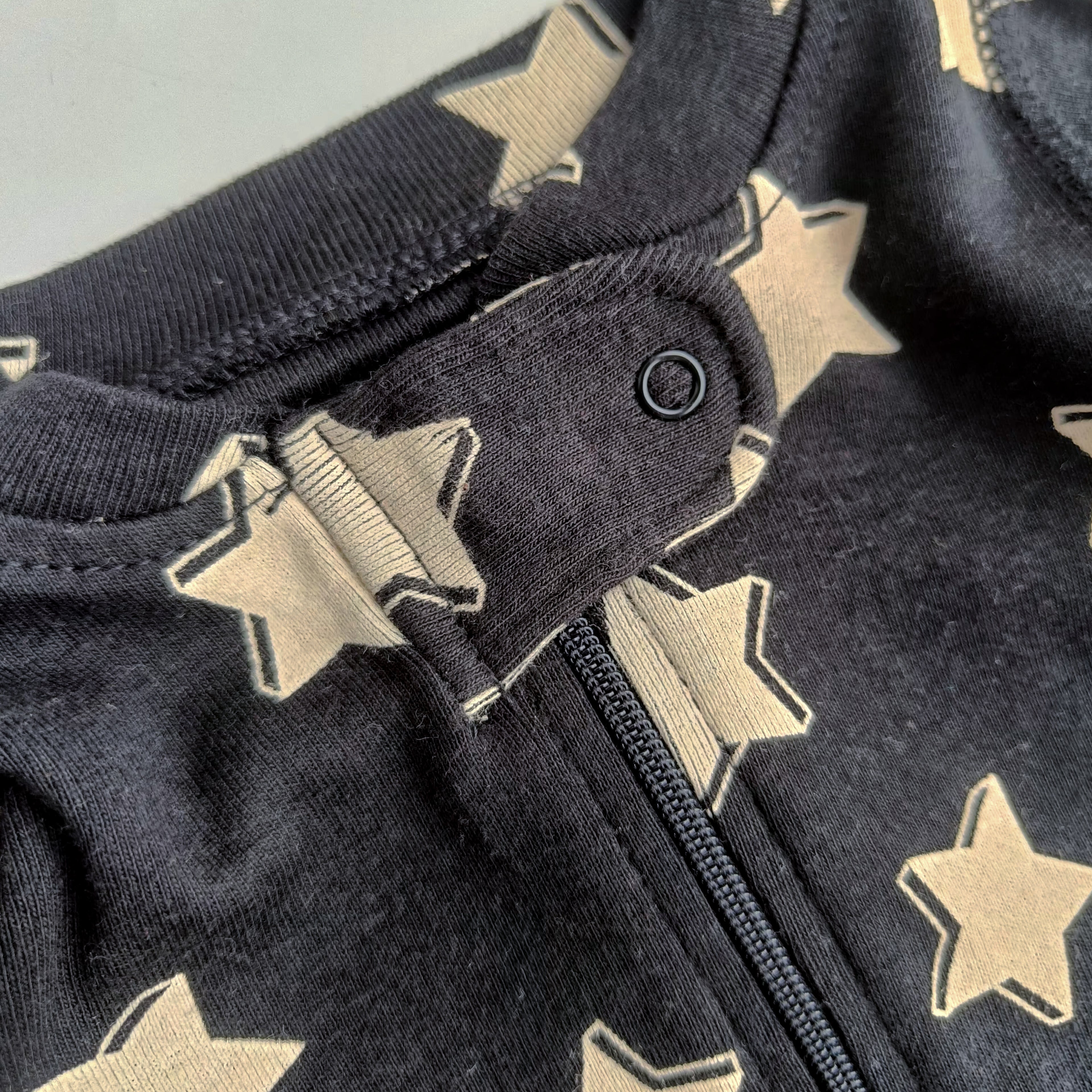 Monica+andy footed 2way zipper sleepsuit