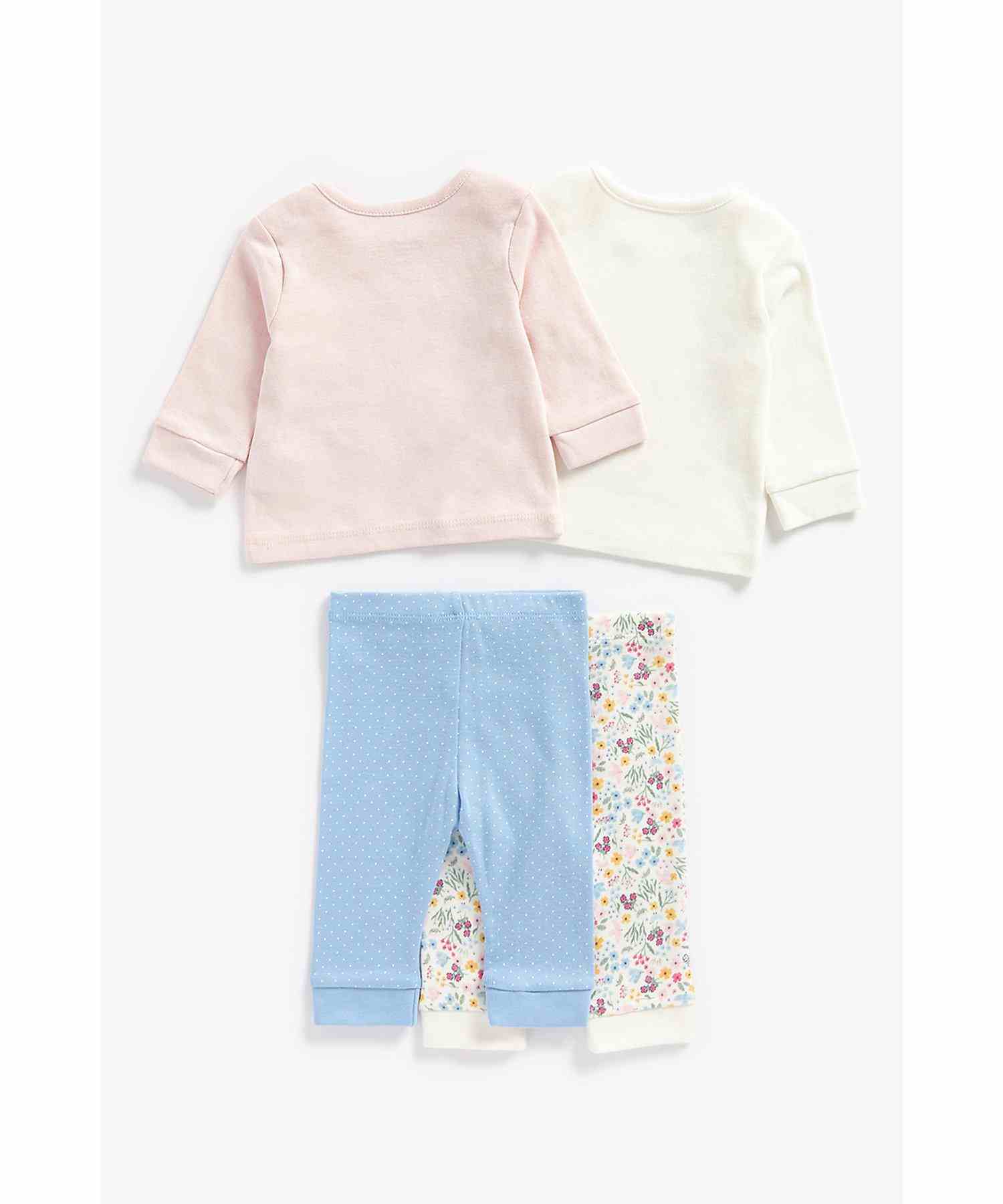 Mothercare pack of 2 payjama floral pinkset