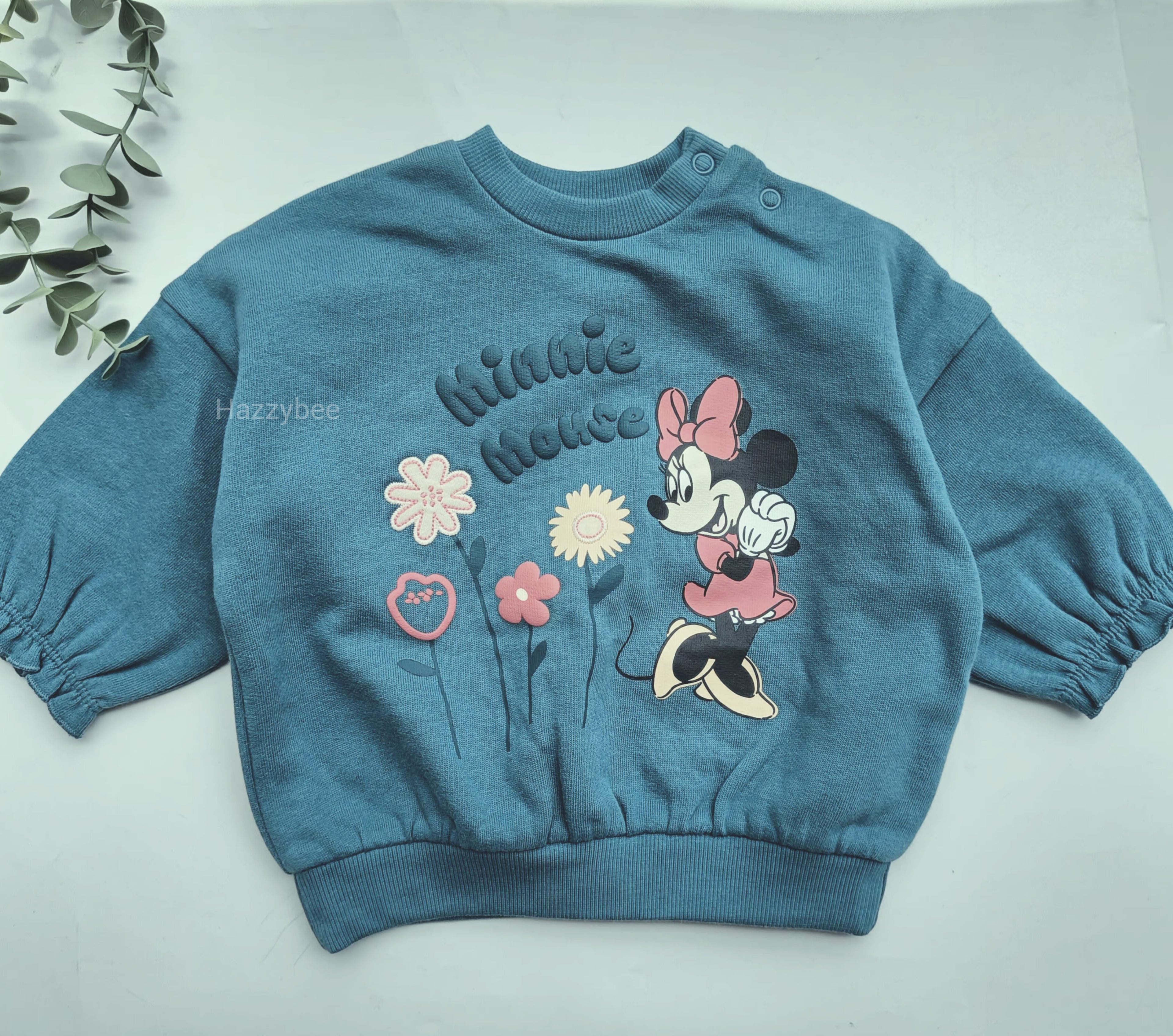 George sweatshirt with fleece-green minnie