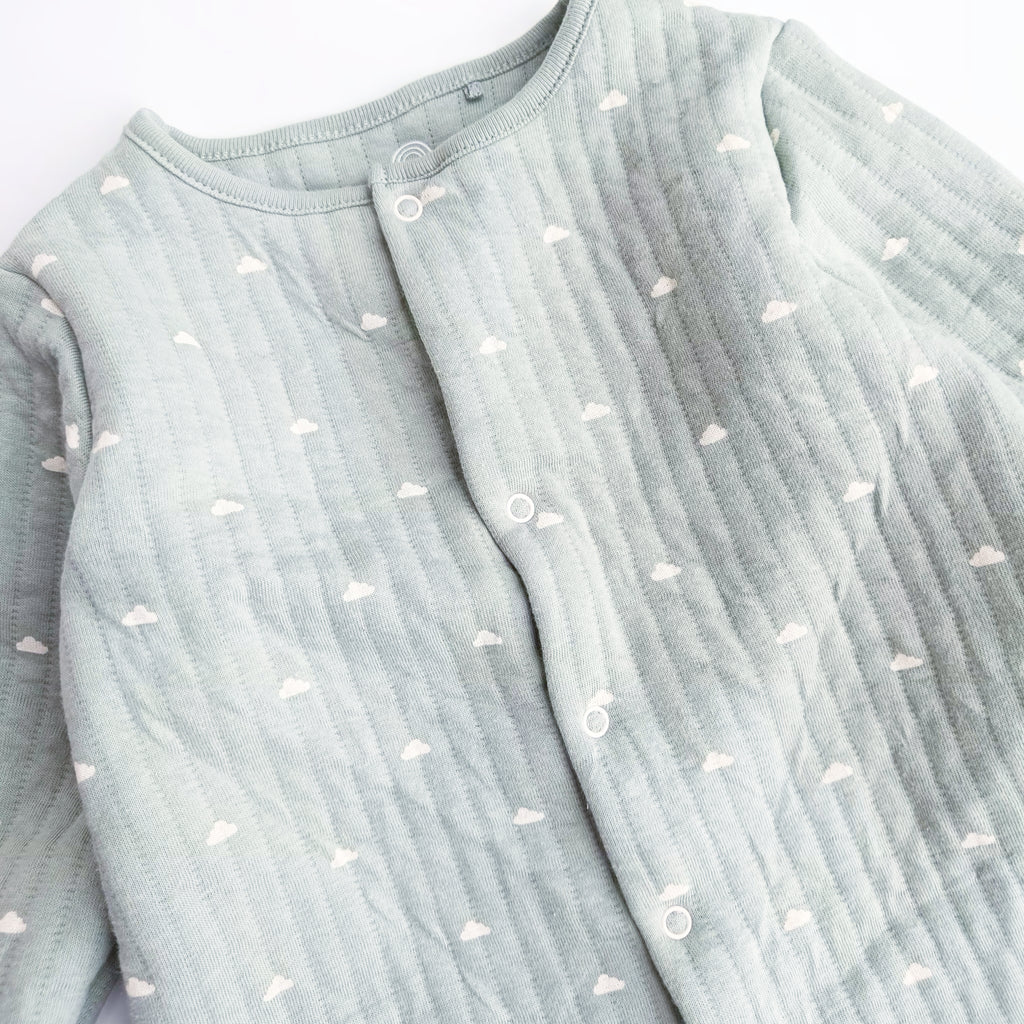 Baby quilted sleepsuit