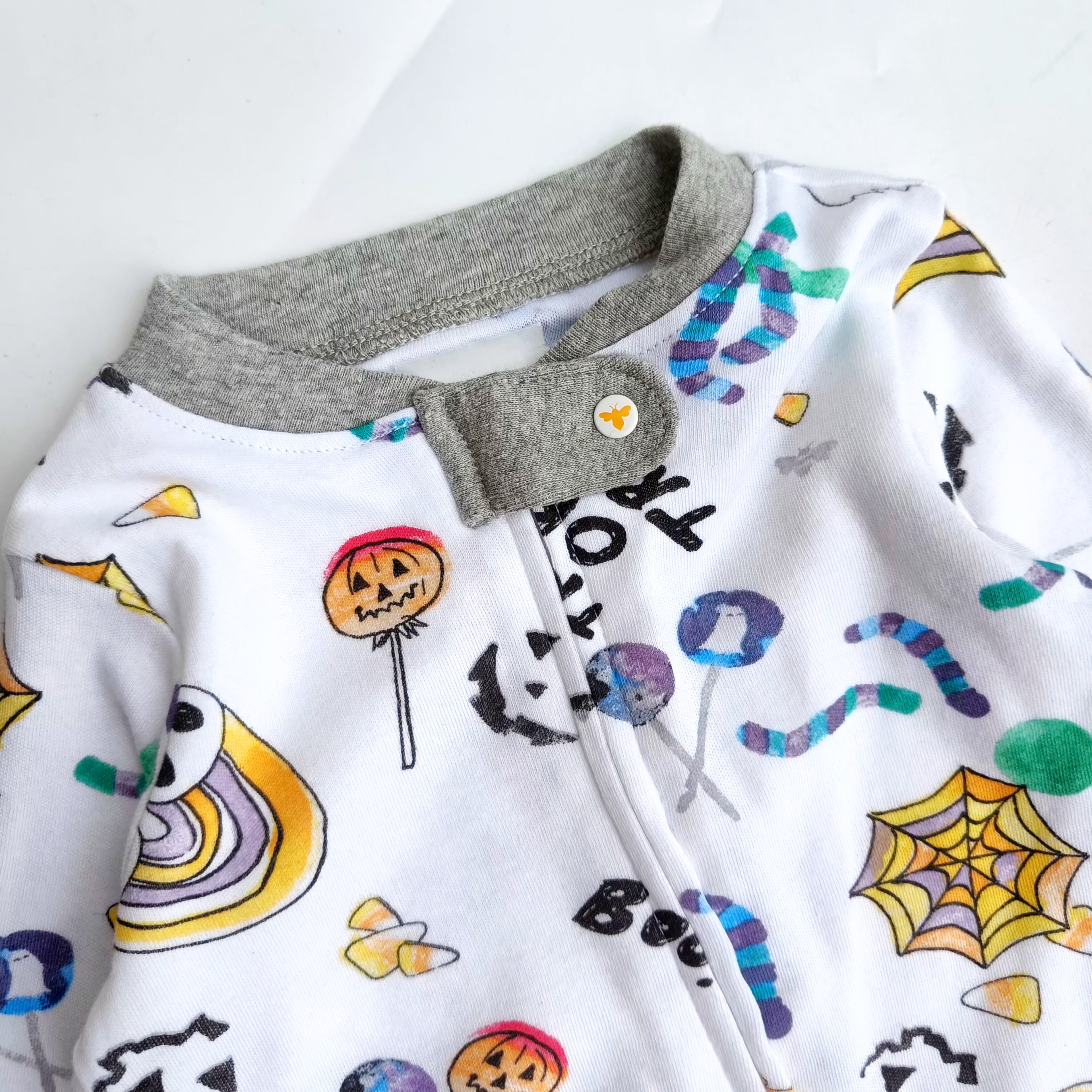 Burt's bee footed zipper sleepsuit