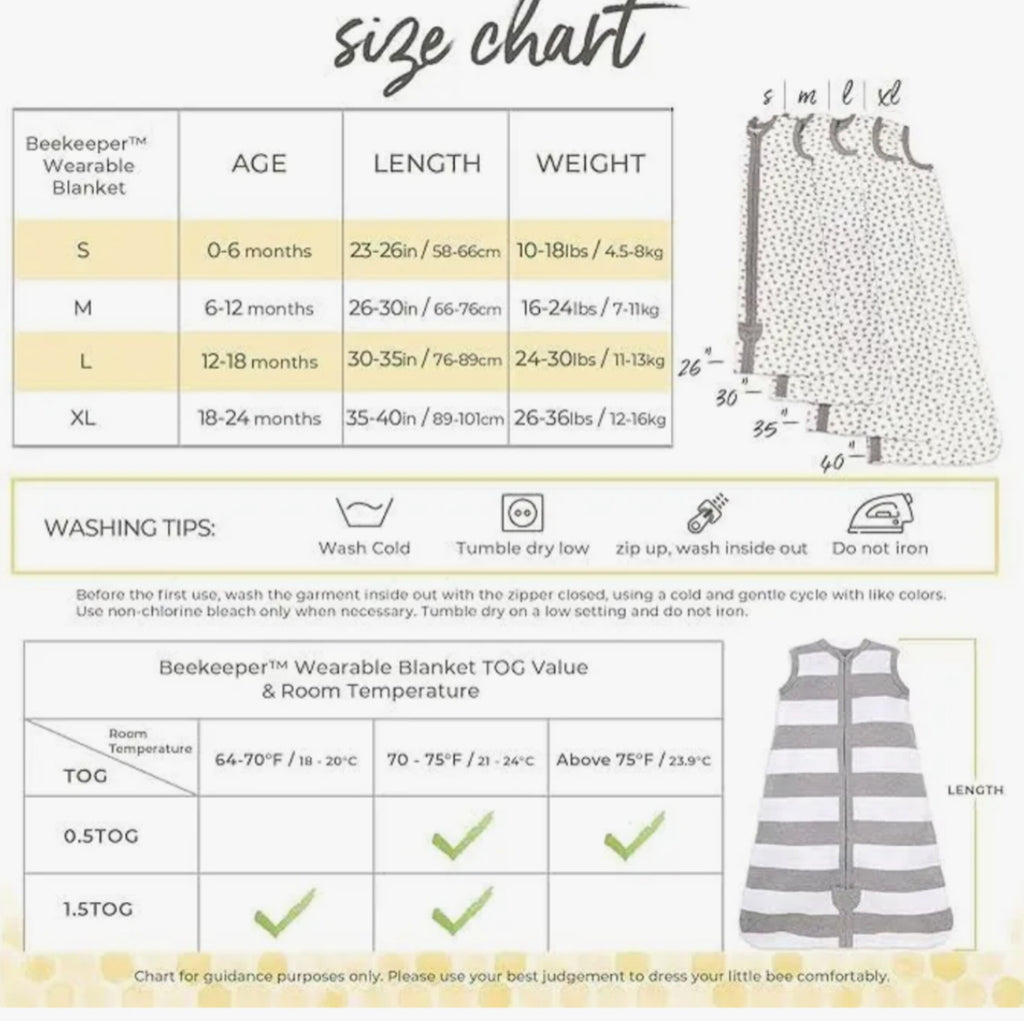 Burt's Bees 1.5 TOG Sleepsacks