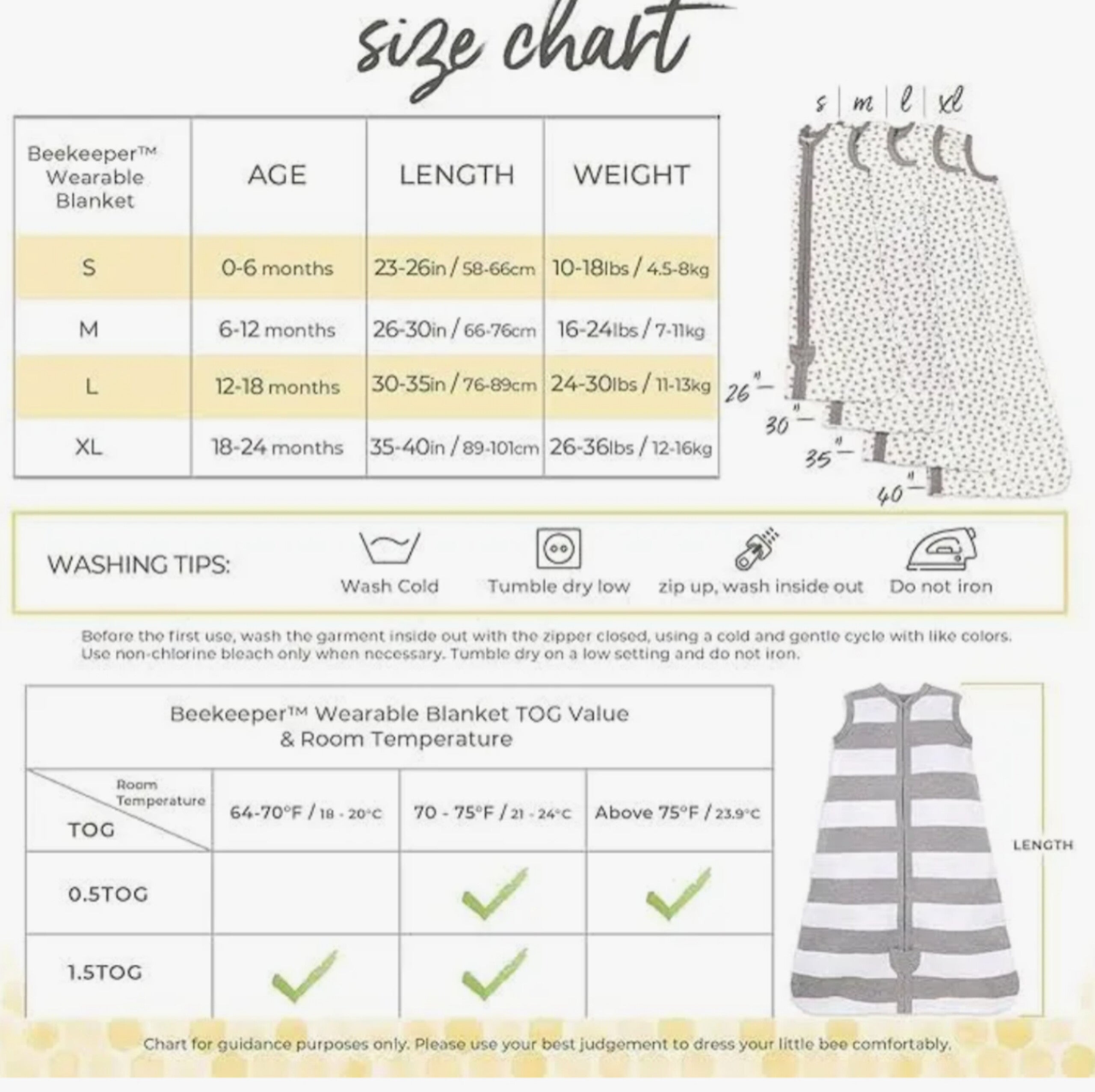 Burt's Bees 1.5 TOG Sleepsacks