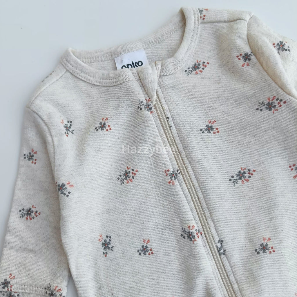 Anko Footed zipper sleepsuit