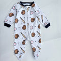 Gerber footed zipper sleepsuit-Navyblue