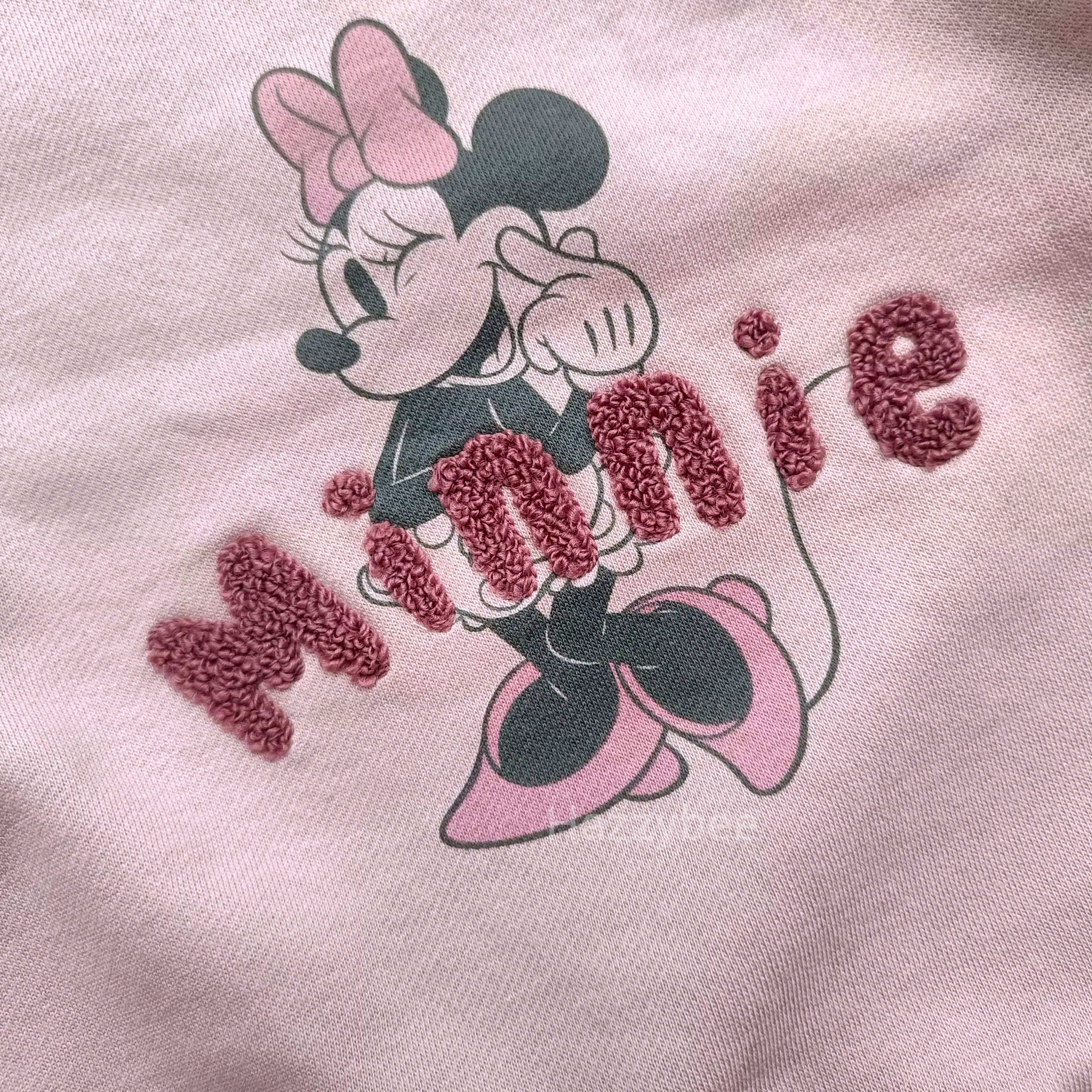 George sweatshirt with fleece-pink minnie