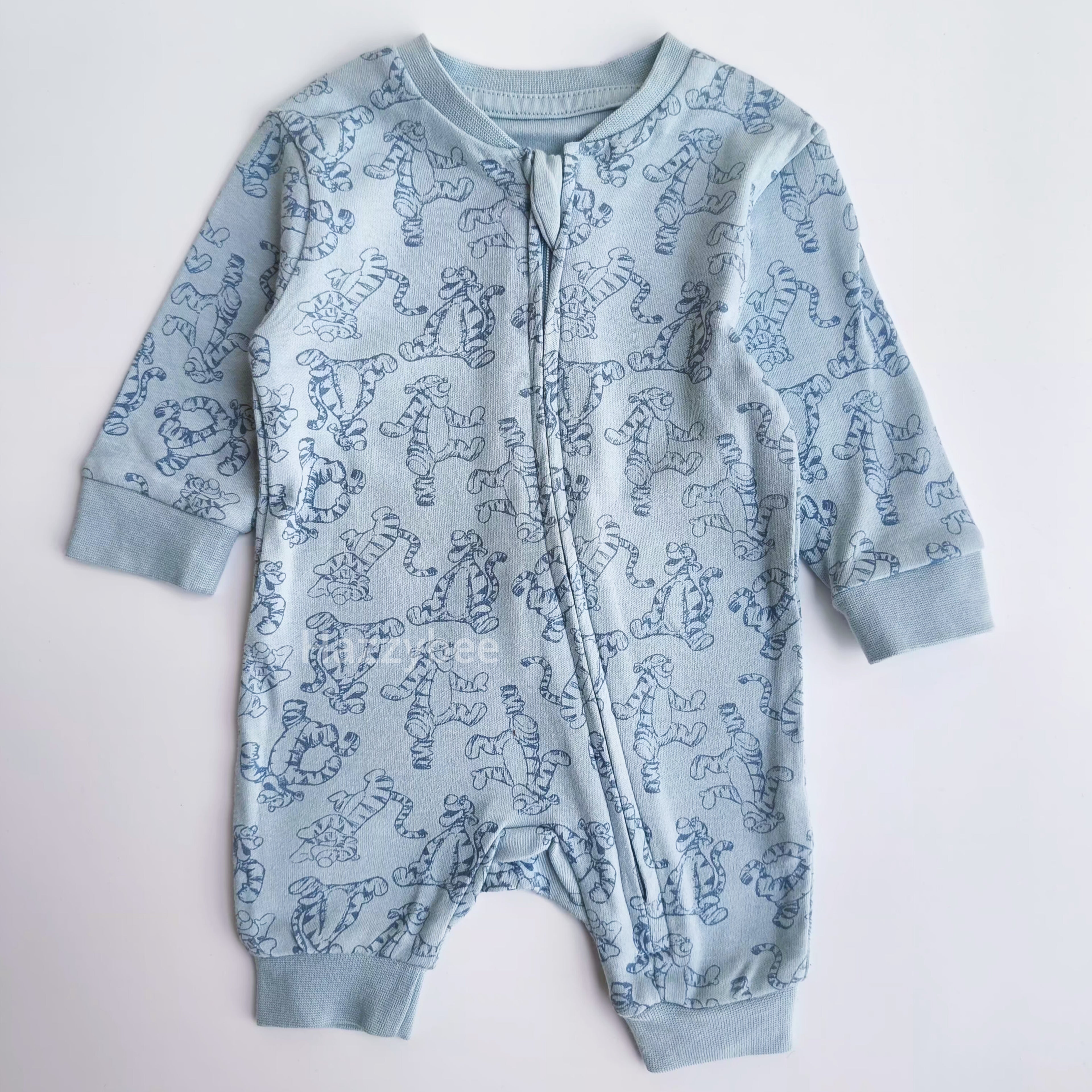 Footless zipper sleepsuit