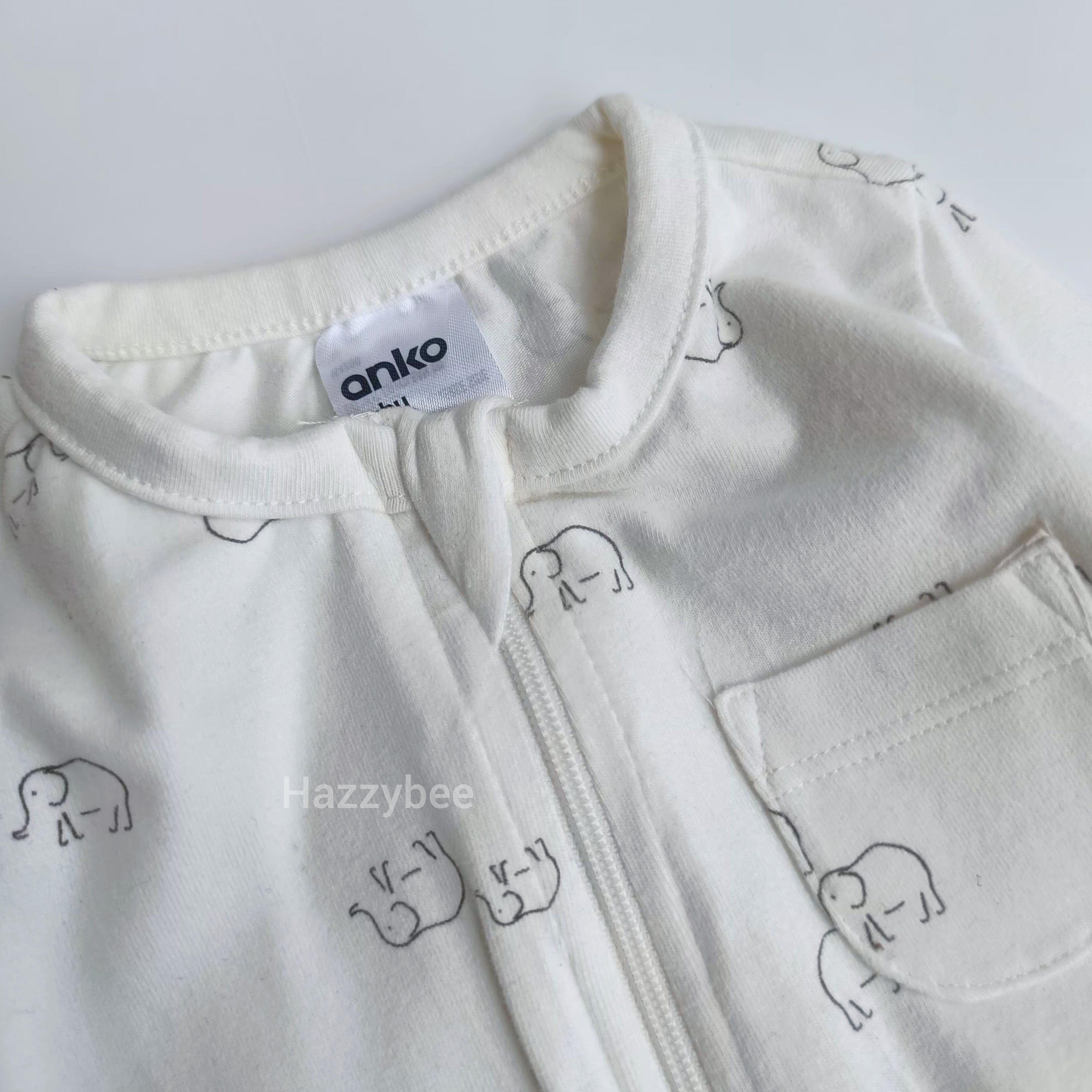 Anko Footed 2-way zipper sleepsuit