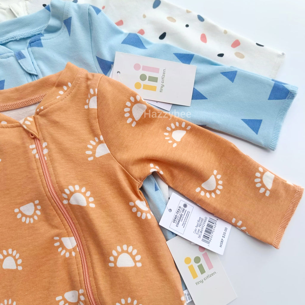 2-way zipper sleepsuits