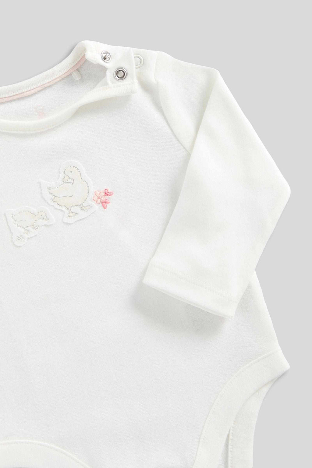 Mothercare Classic Floral Summer 100% Cotton Bodysuit and Leggings Gift Set - White